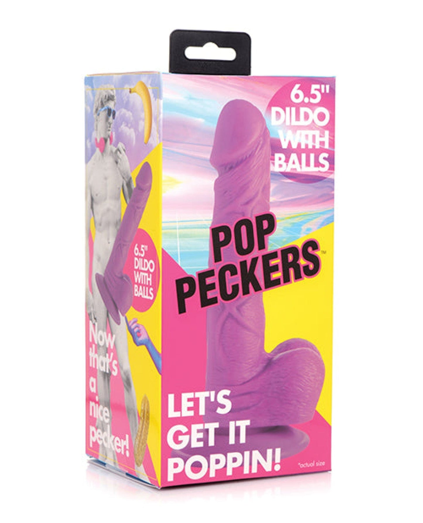 Doll Authority Dongs & Dildos Purple Pop Peckers 6.5" Dildo W/balls
