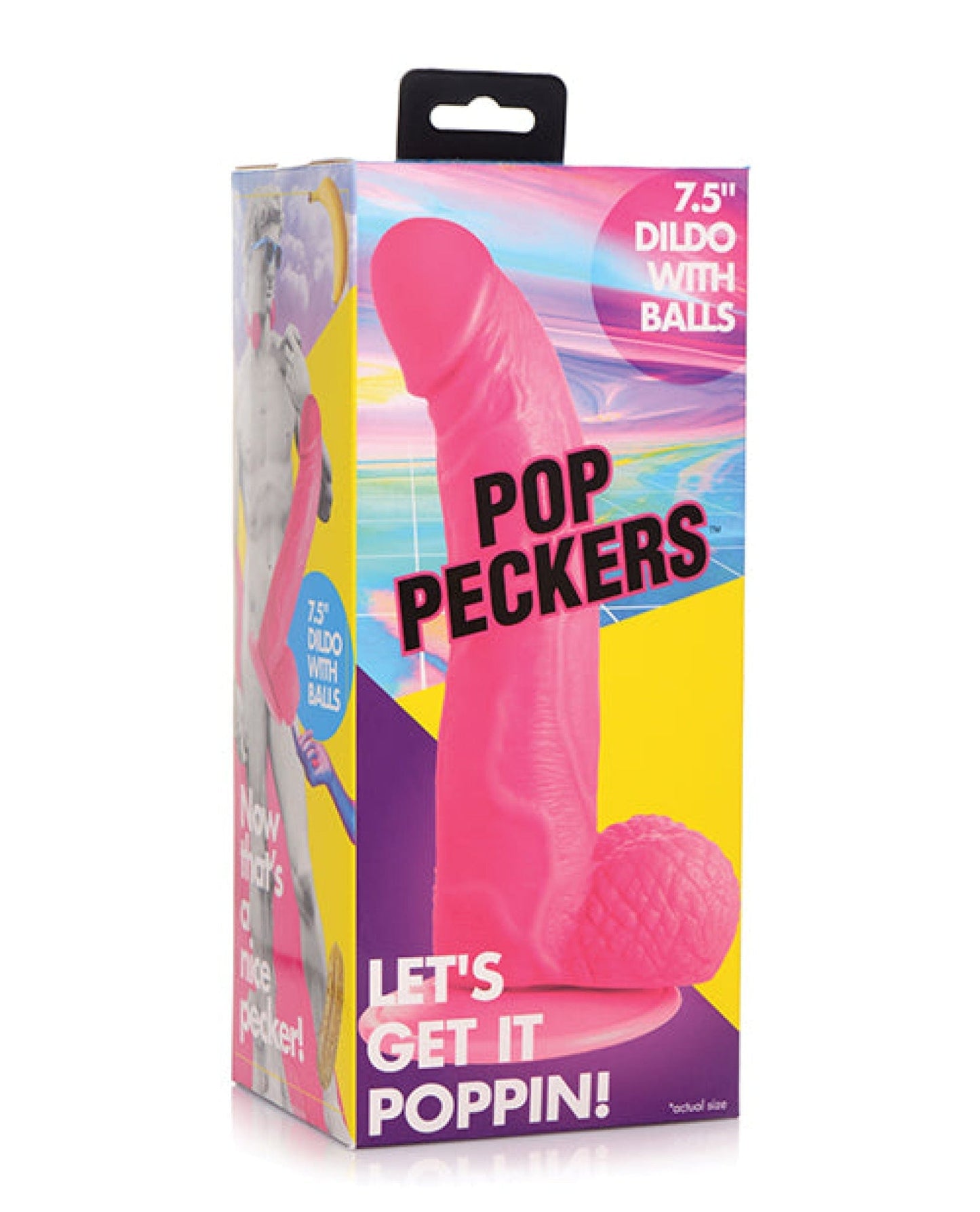 Doll Authority Dongs & Dildos Pink Pop Peckers 7.5" Dildo W/balls
