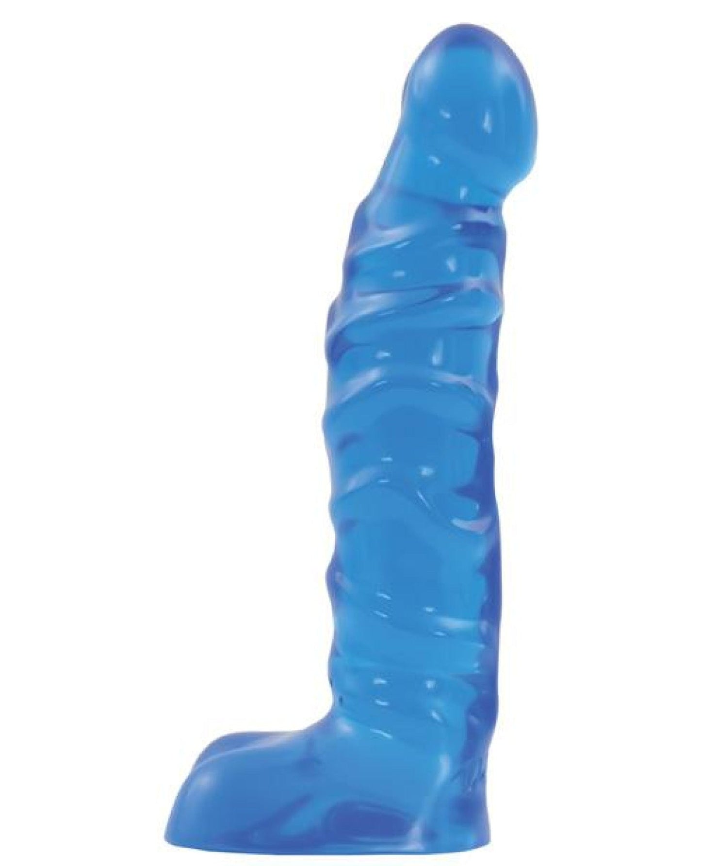 Doll Authority Dongs & Dildos Raging Hard Ons Slimline Ballsy - Blue Jelly