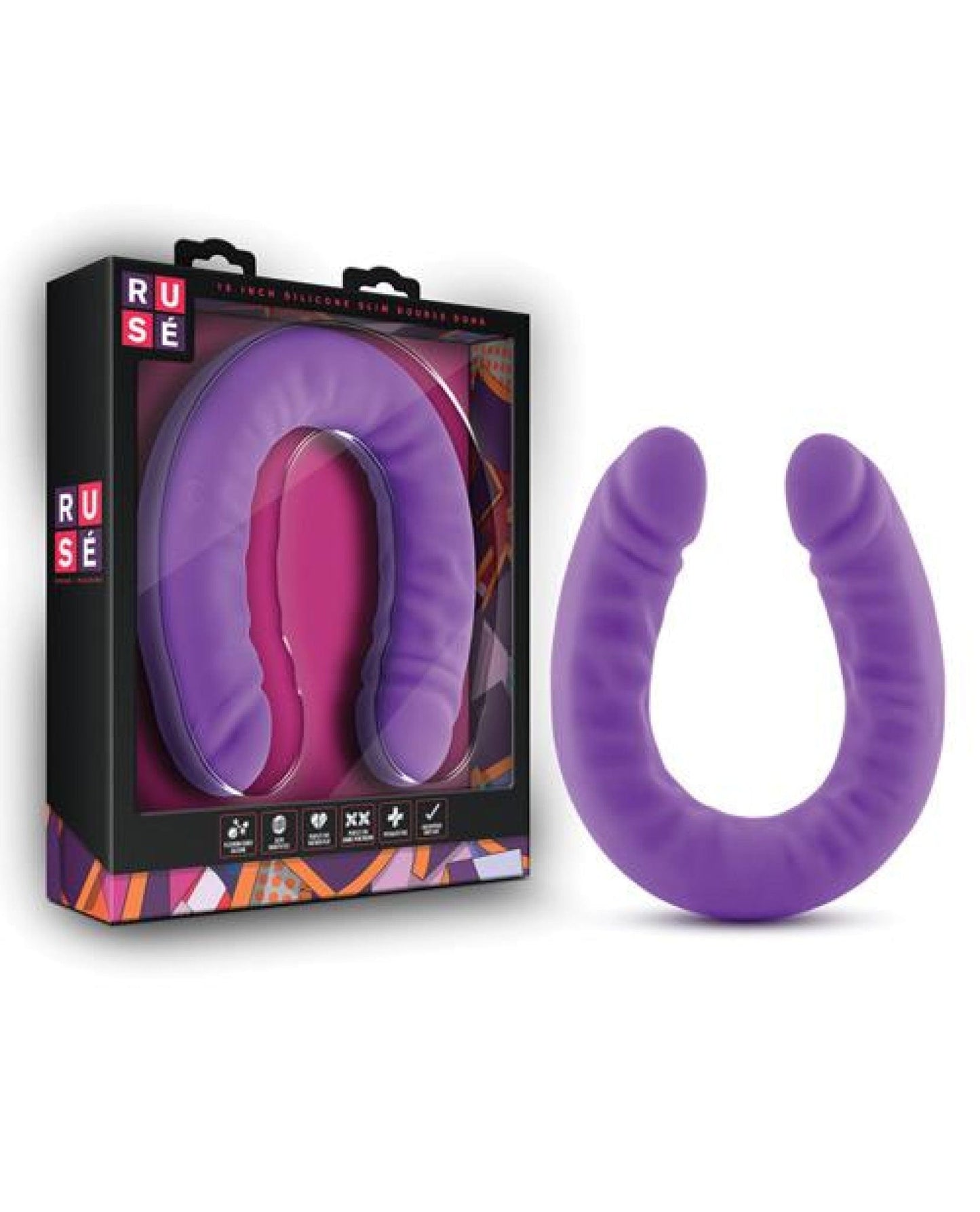 Doll Authority Dongs & Dildos Purple "Ruse 18"" Slim Double Dong"