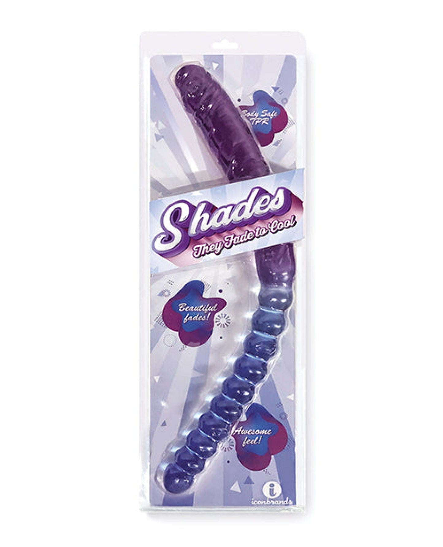 Doll Authority Dongs & Dildos Blue/violet Shades Jelly Tpr Gradient Double Dong