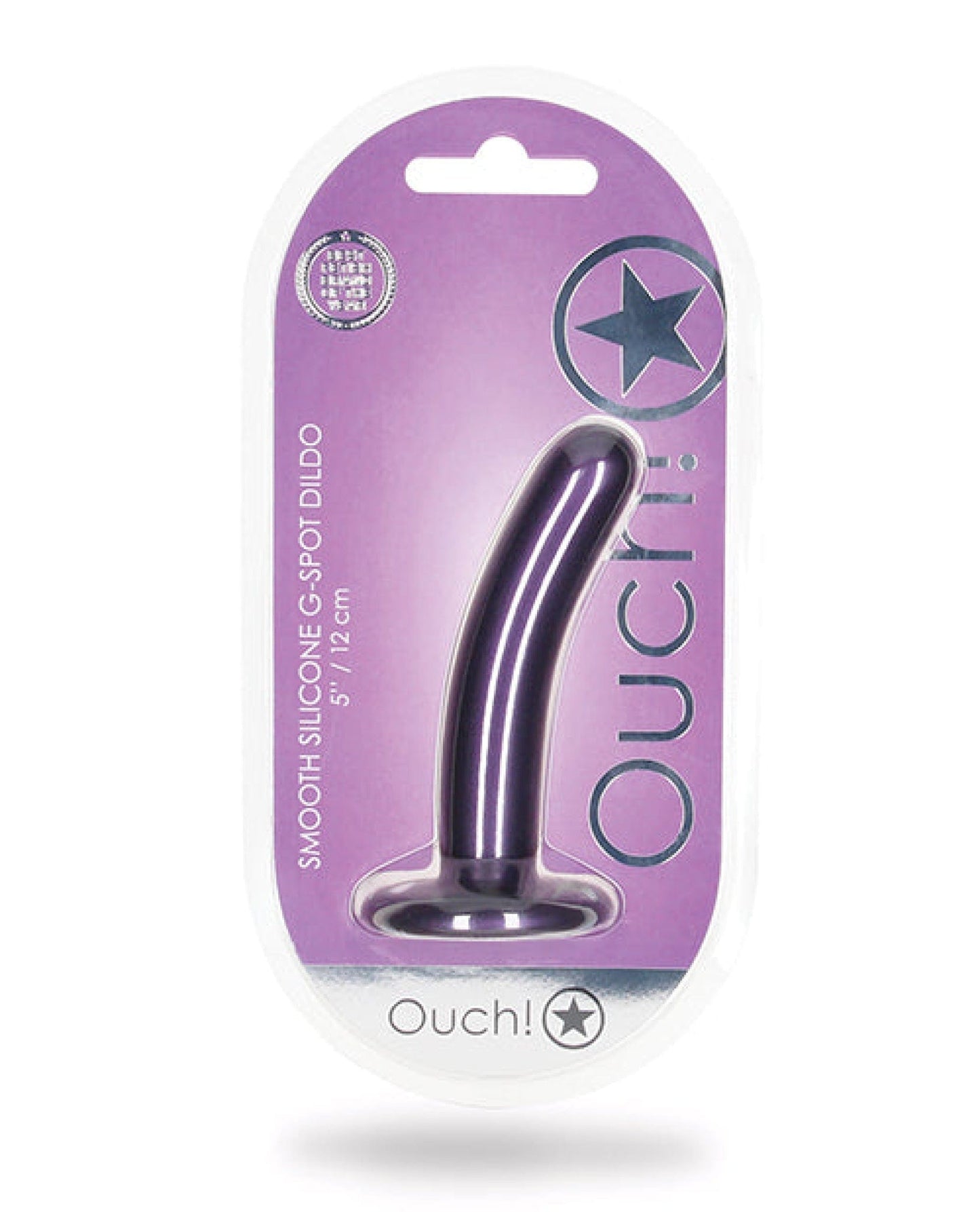 Doll Authority Dongs & Dildos Metallic Purple Shots Ouch 5" Smooth G-spot Dildo