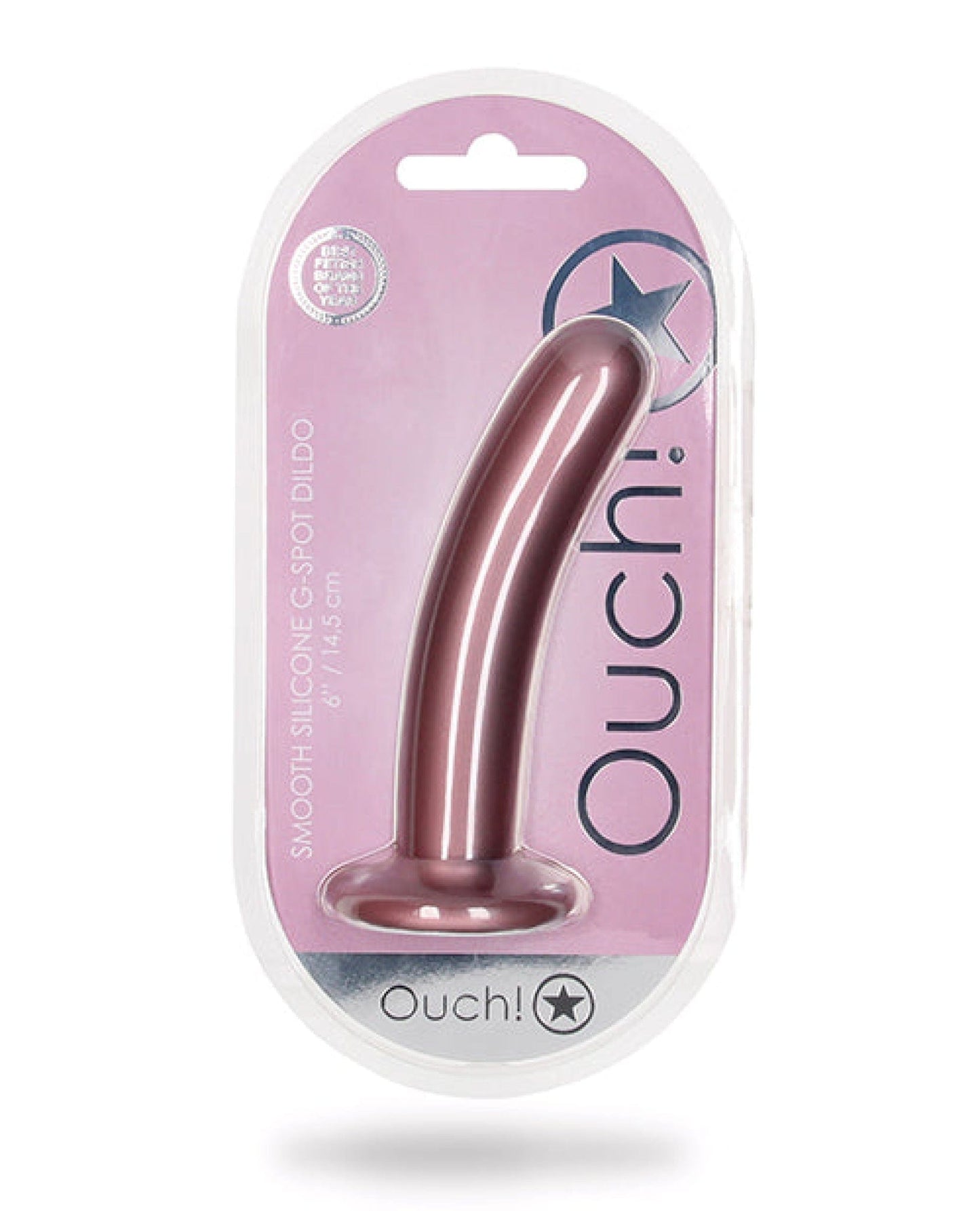 Doll Authority Dongs & Dildos Rose Gold Shots Ouch 6" Smooth G-spot Dildo