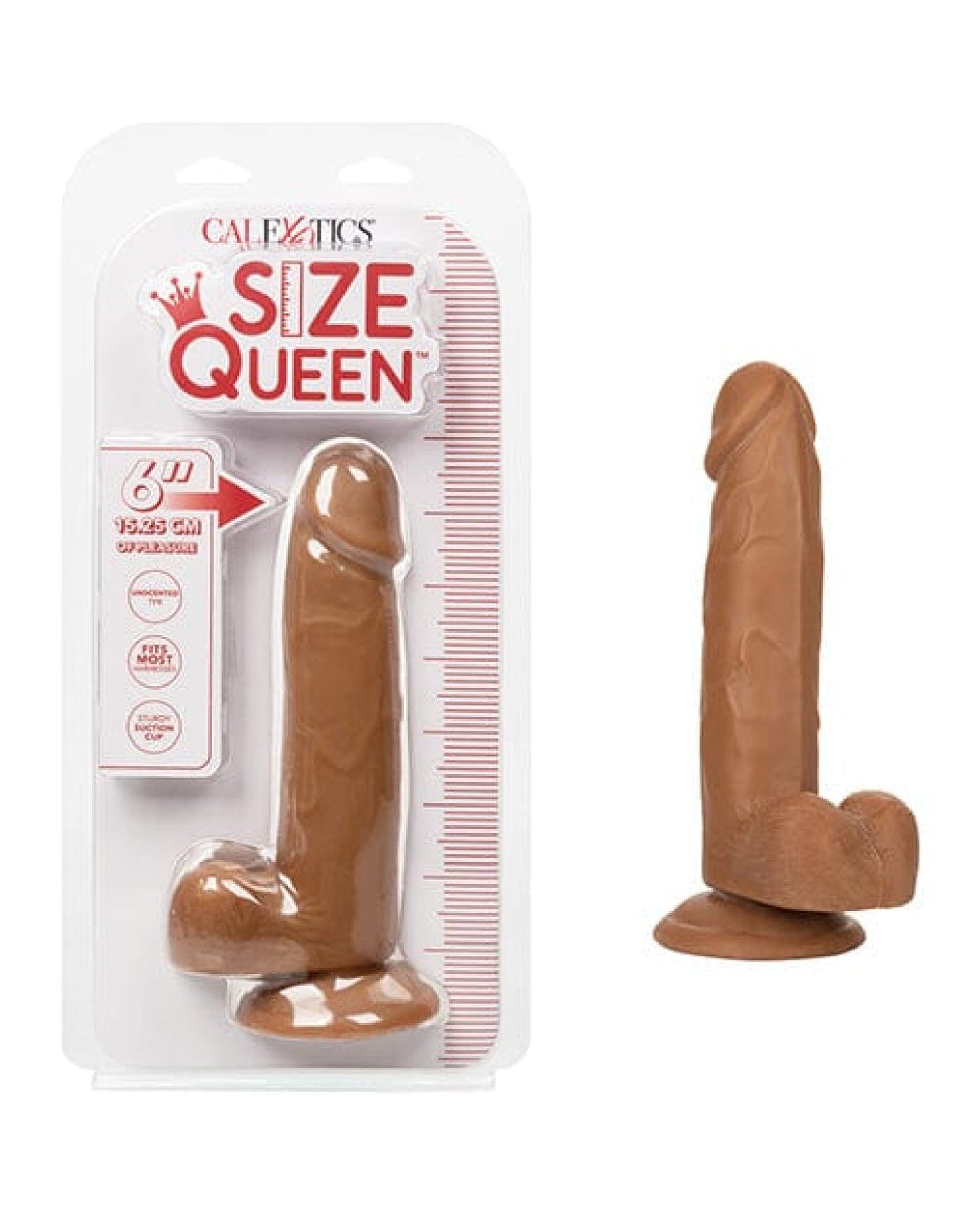 Doll Authority Dongs & Dildos Brown Size Queen 6" Dildo