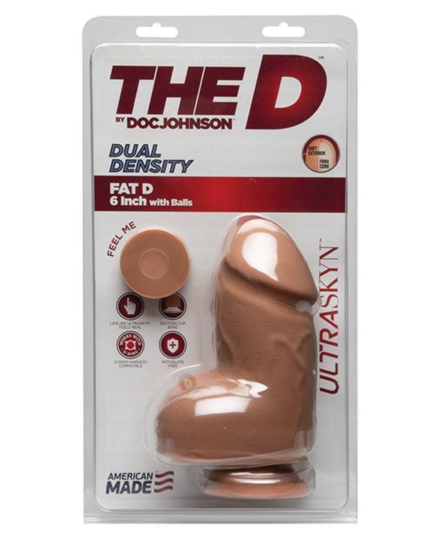 Doll Authority Dongs & Dildos Caramel "The D 6"" Fat D with balls"