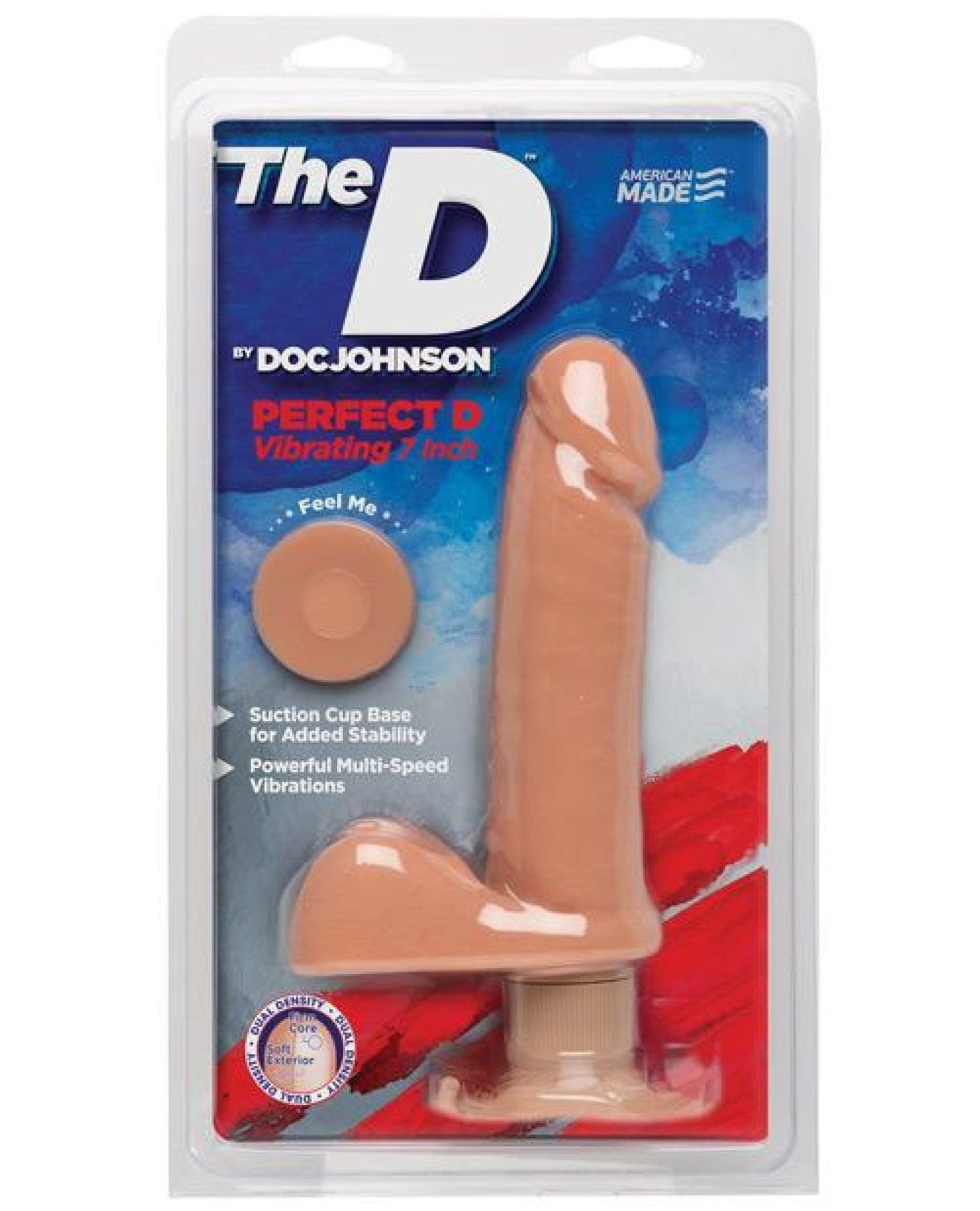 Doll Authority Dongs & Dildos Vanilla "The D 7"" Perfect D Vibrating W/balls"