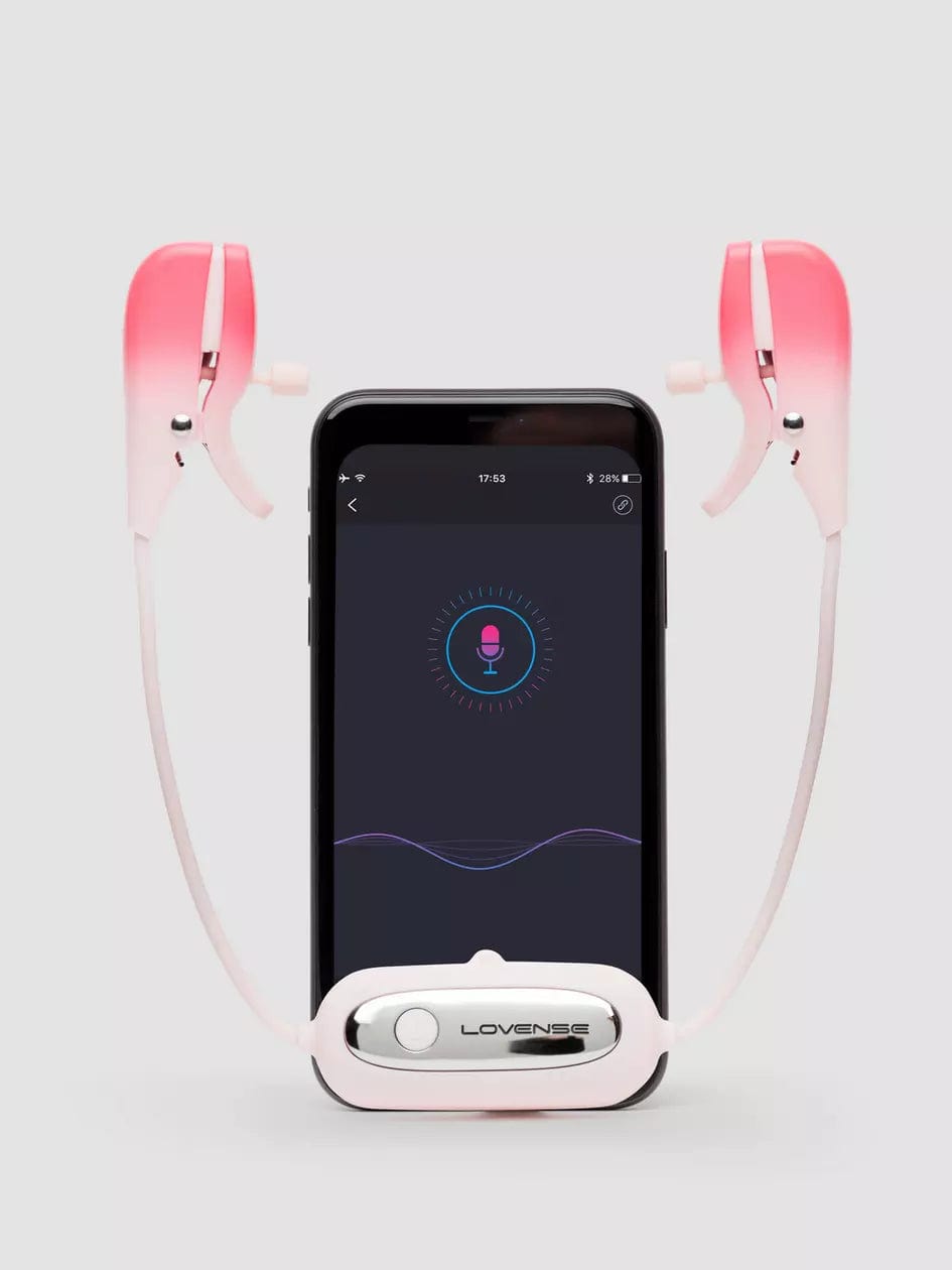 Doll Authority Sex Toys Lovense Gemini App Controlled Adjustable Vibrating Nipple Clamps