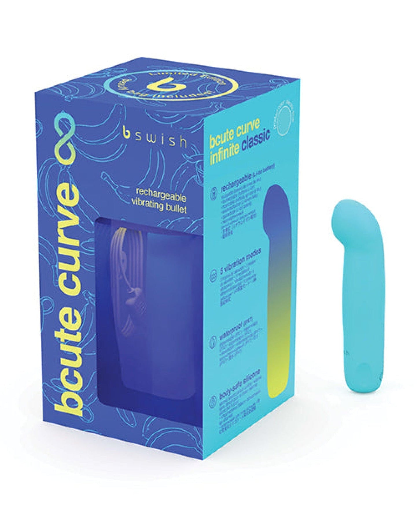 Doll Authority Vibrators Electric Blue Bcute Curve Infinite Classic Limited Edition