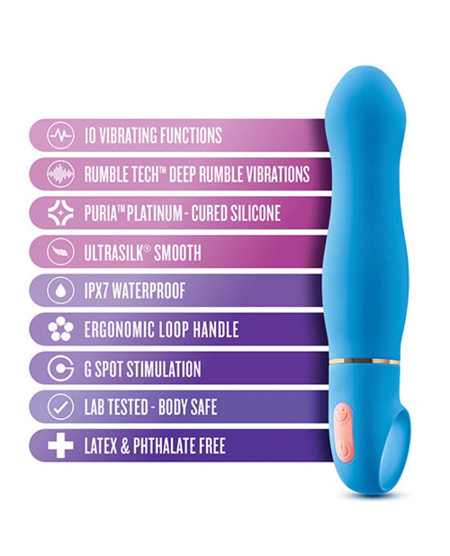 Doll Authority Vibrators Blush Aria Exciting Af - Blue