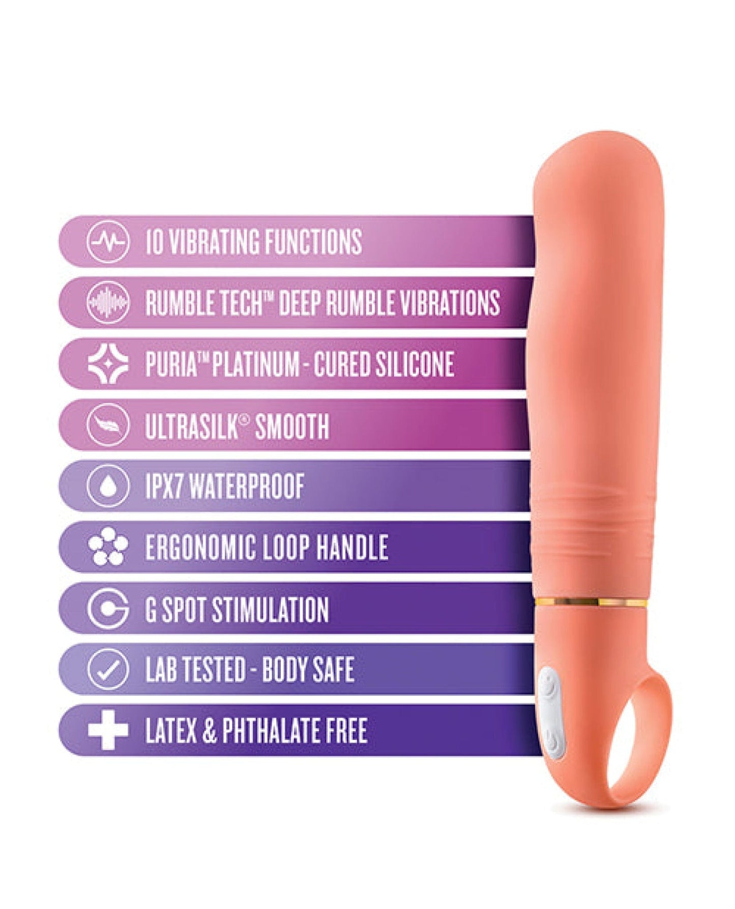 Doll Authority Vibrators Blush Aria Smokin' Af - Coral