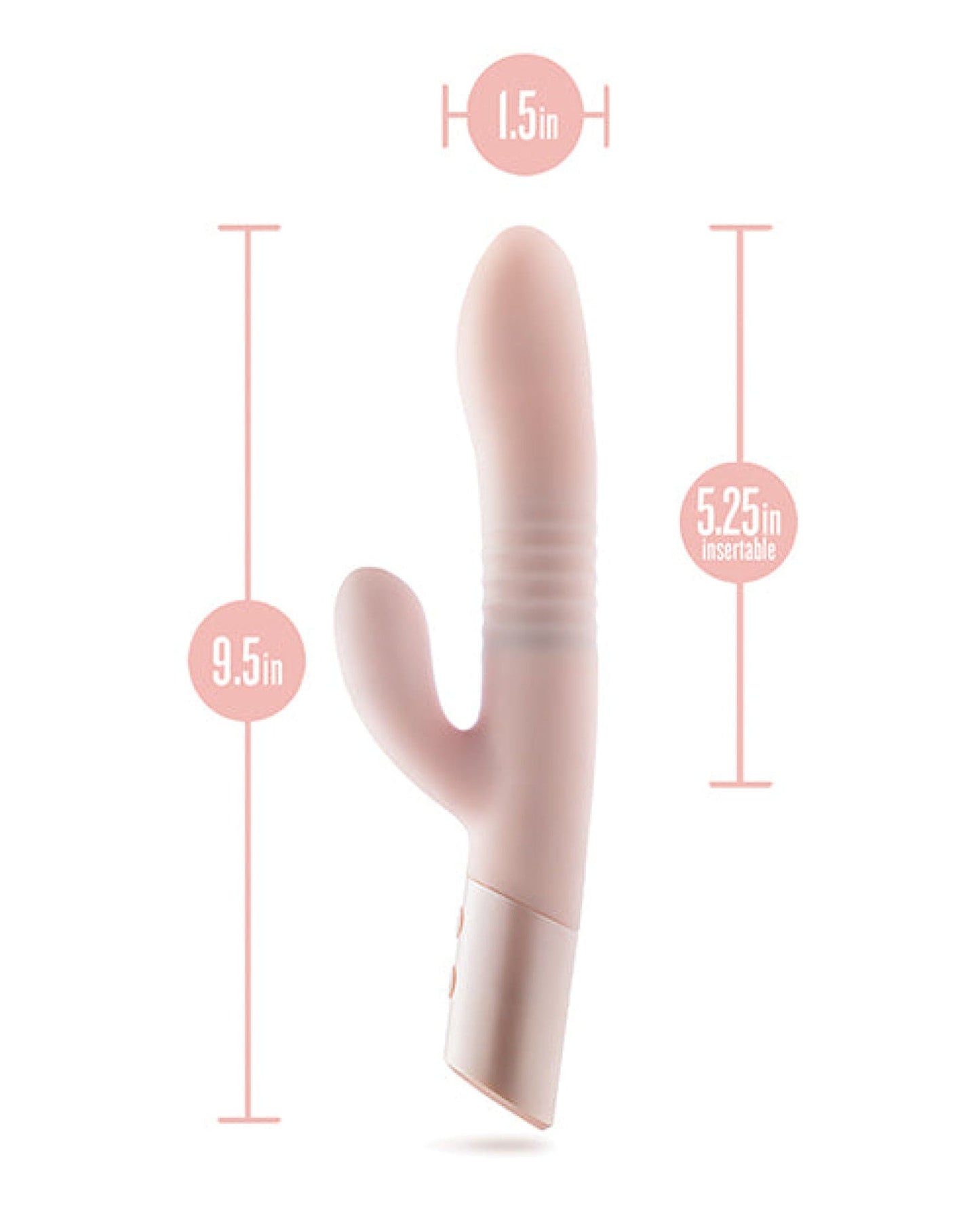 Doll Authority Vibrators Blush Fraya Rabbit Rechargeable Vibrator - Pink