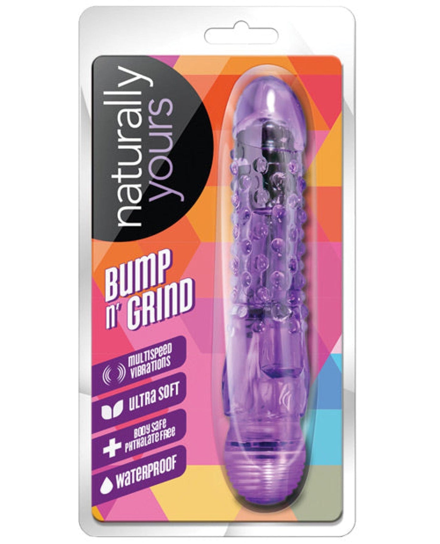Doll Authority Vibrators Blush Naturally Yours Bump N Grind - Purple