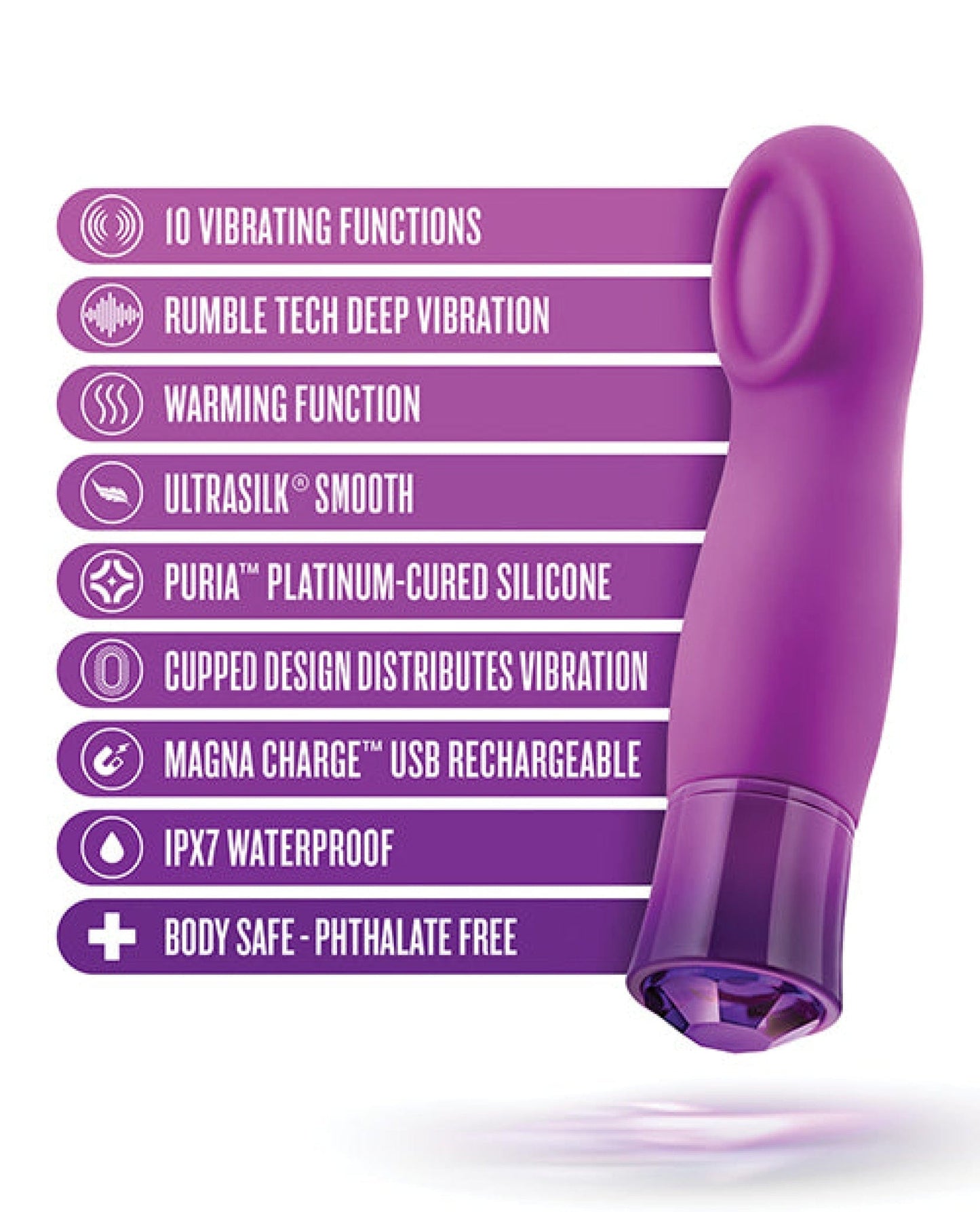 Doll Authority Vibrators Blush Oh My Gem Charm - Amethyst
