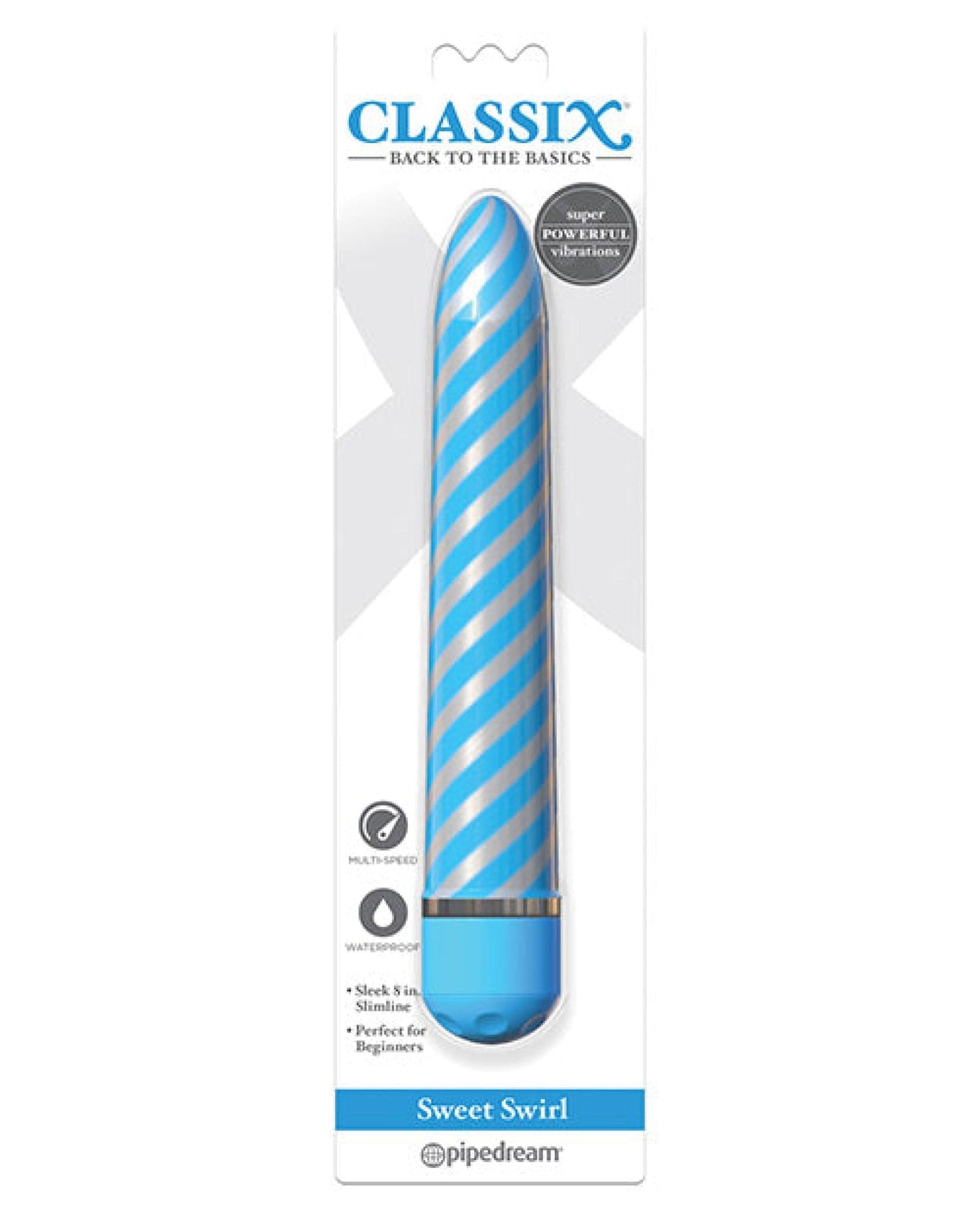 Doll Authority Vibrators Blue Classix Sweet Swirl Vibrator