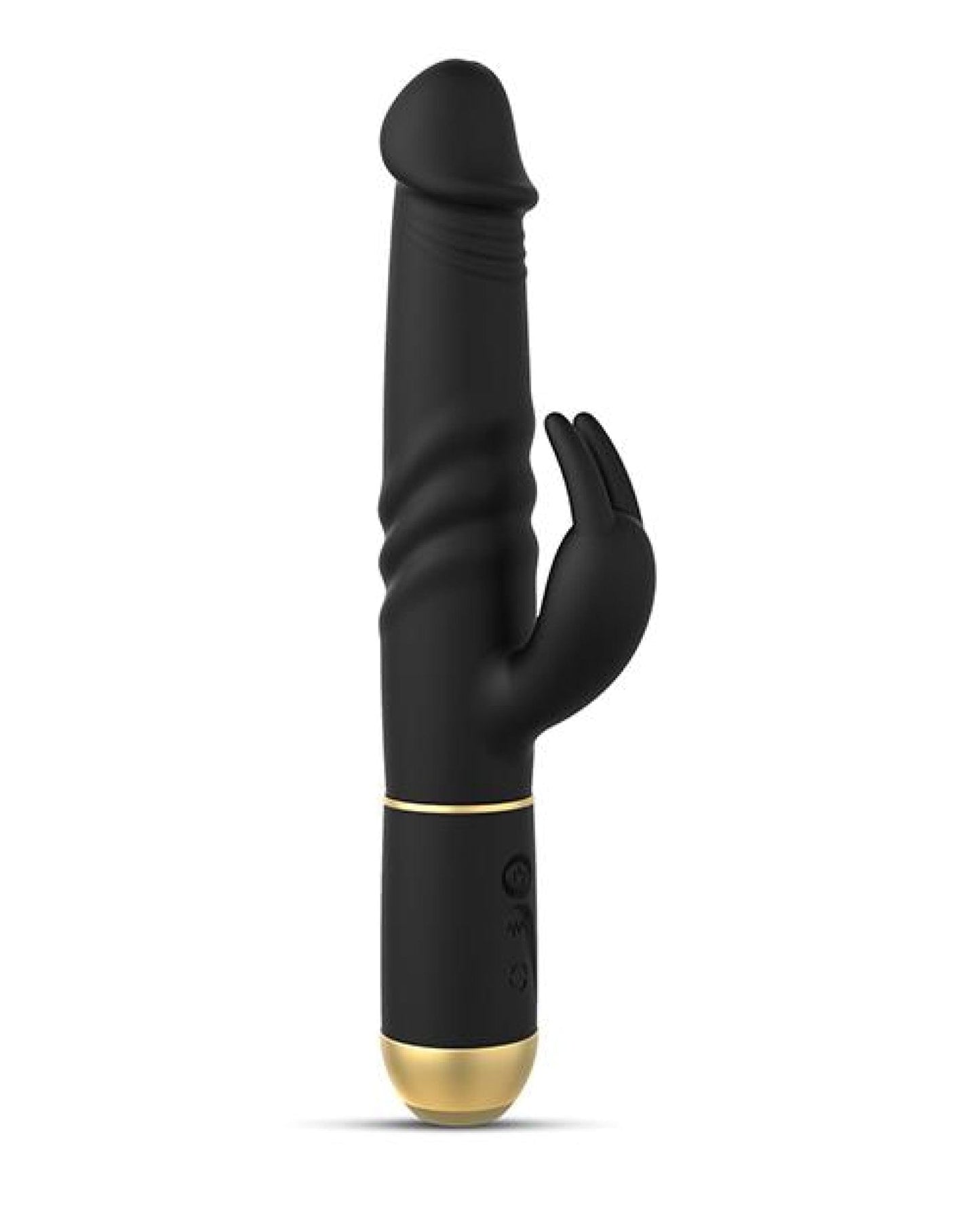 Doll Authority Vibrators Dorcel Thrusting & Spinning Furious Rabbit 2.0 - Black