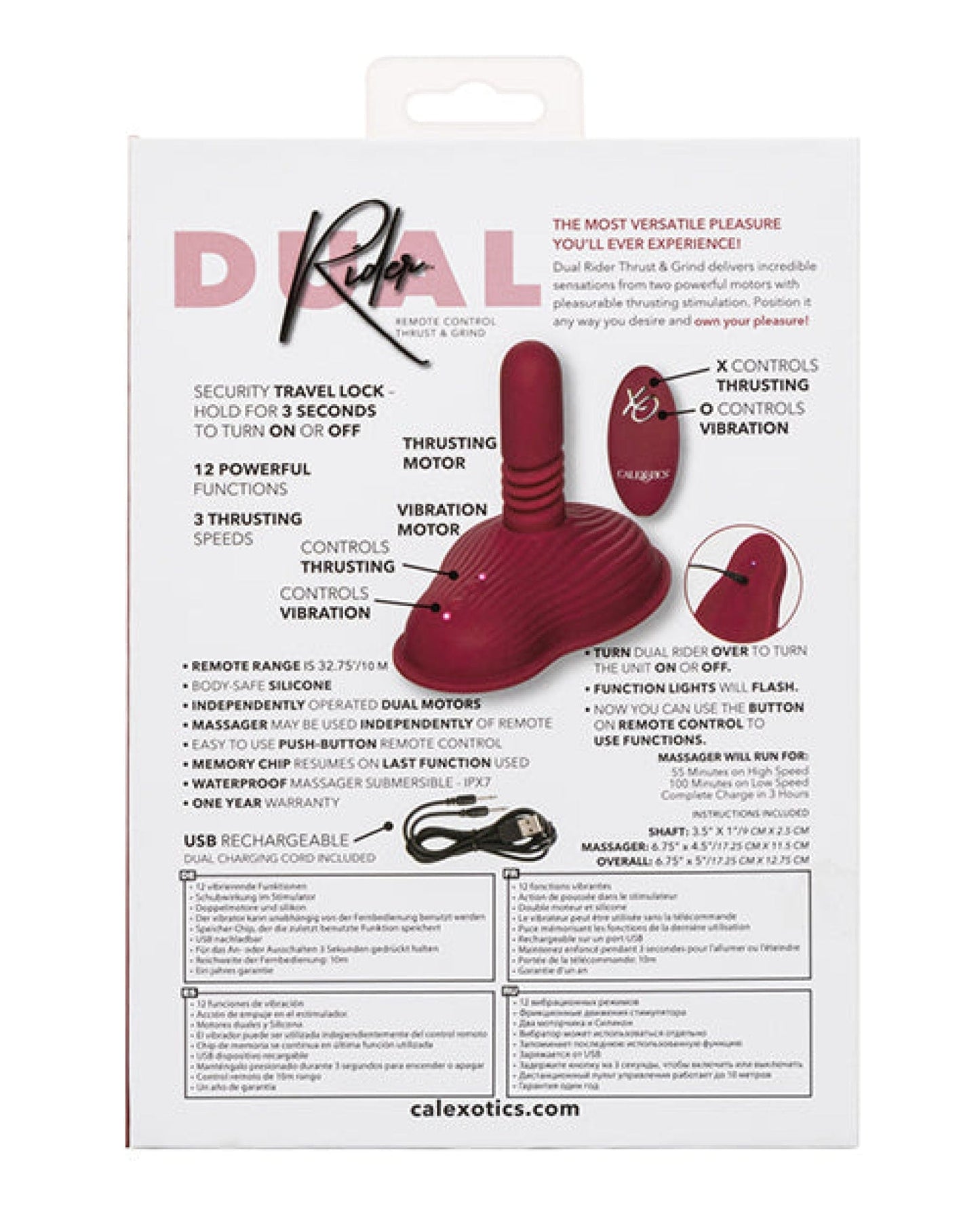 Doll Authority Vibrators Dual Rider Remote Control Thrust And Grind