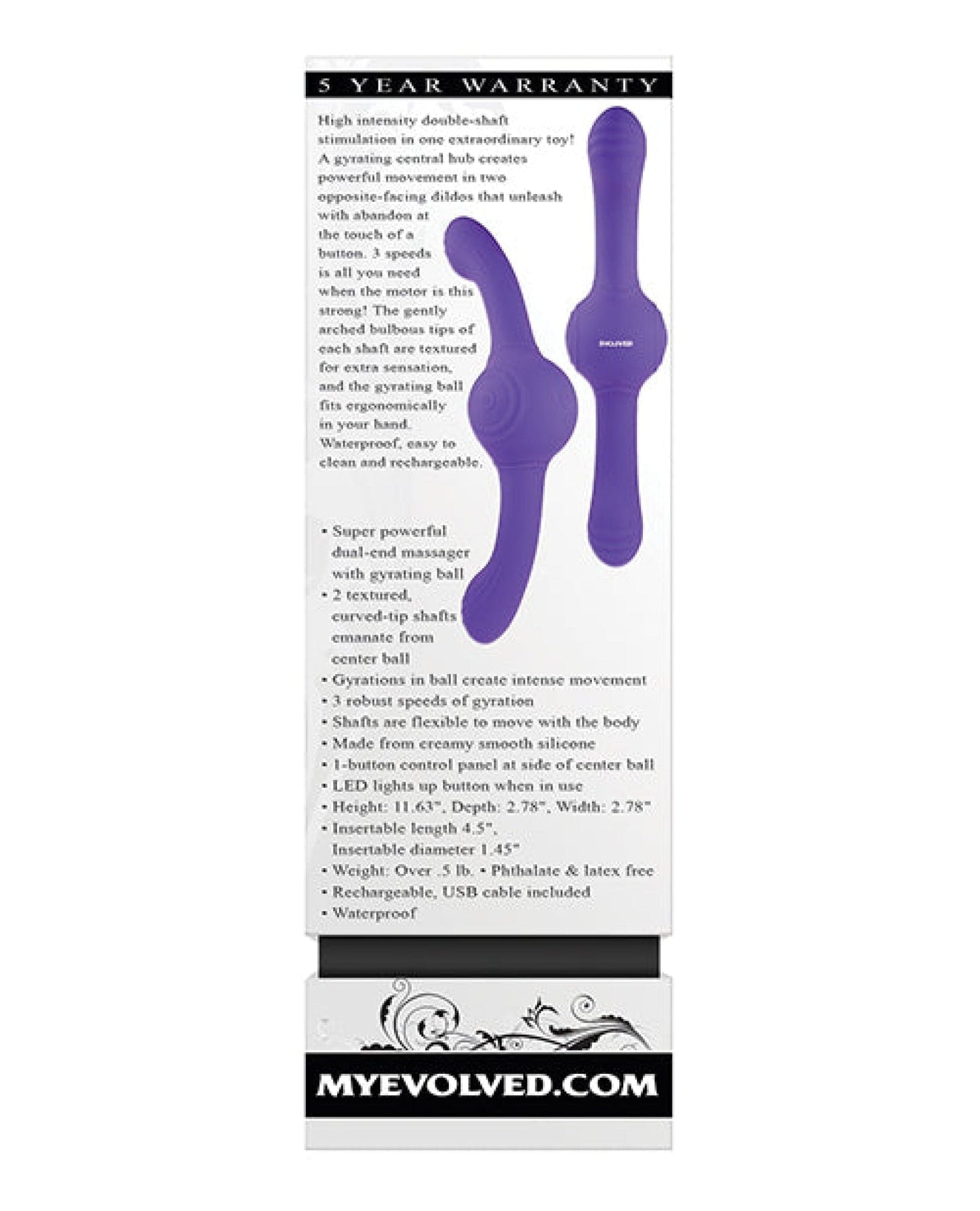 Doll Authority Vibrators Evolved Our Gyro Vibe - Purple