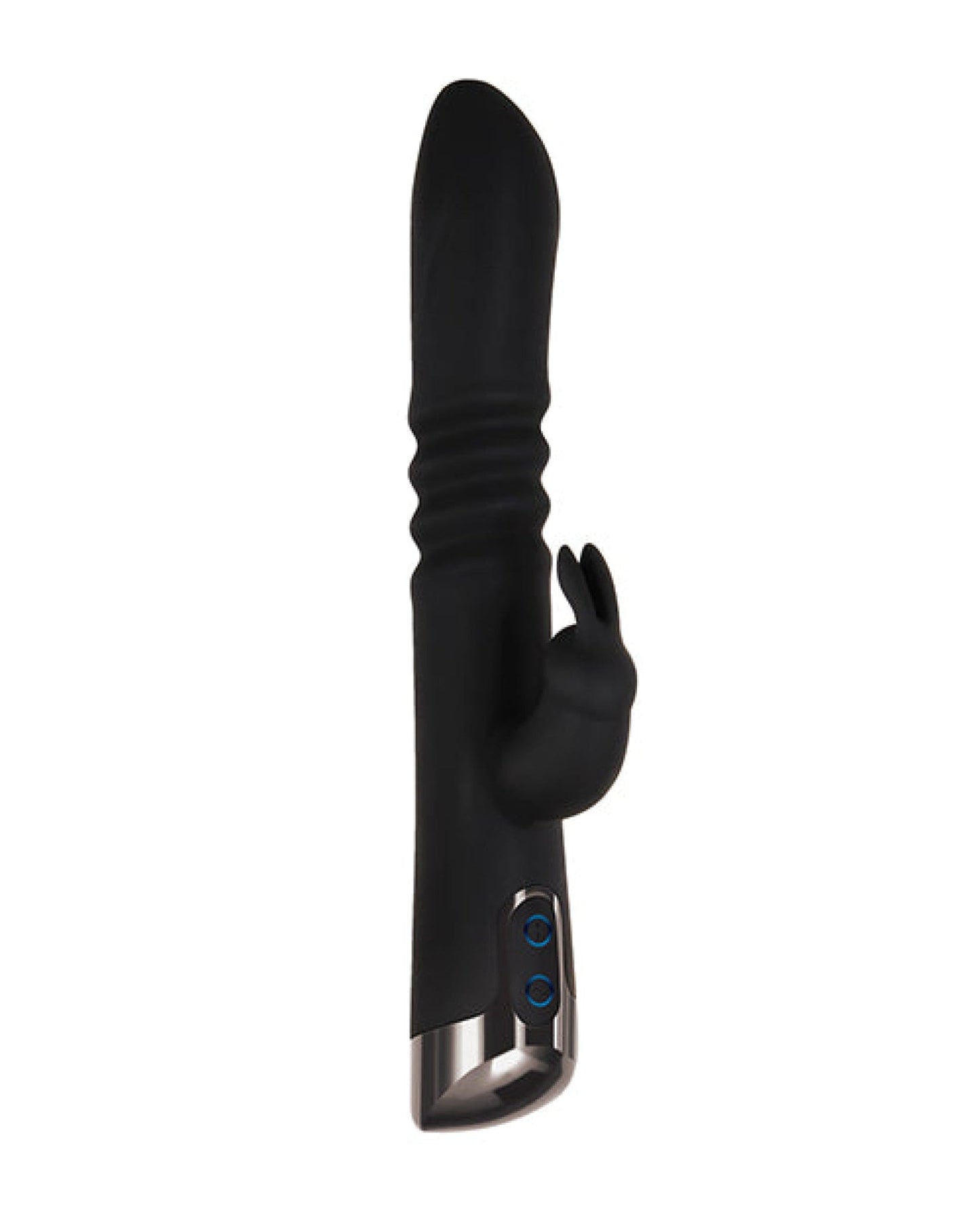 Doll Authority Vibrators Evolved Rapid Rabbit Thrusting Dual Vibe - Black