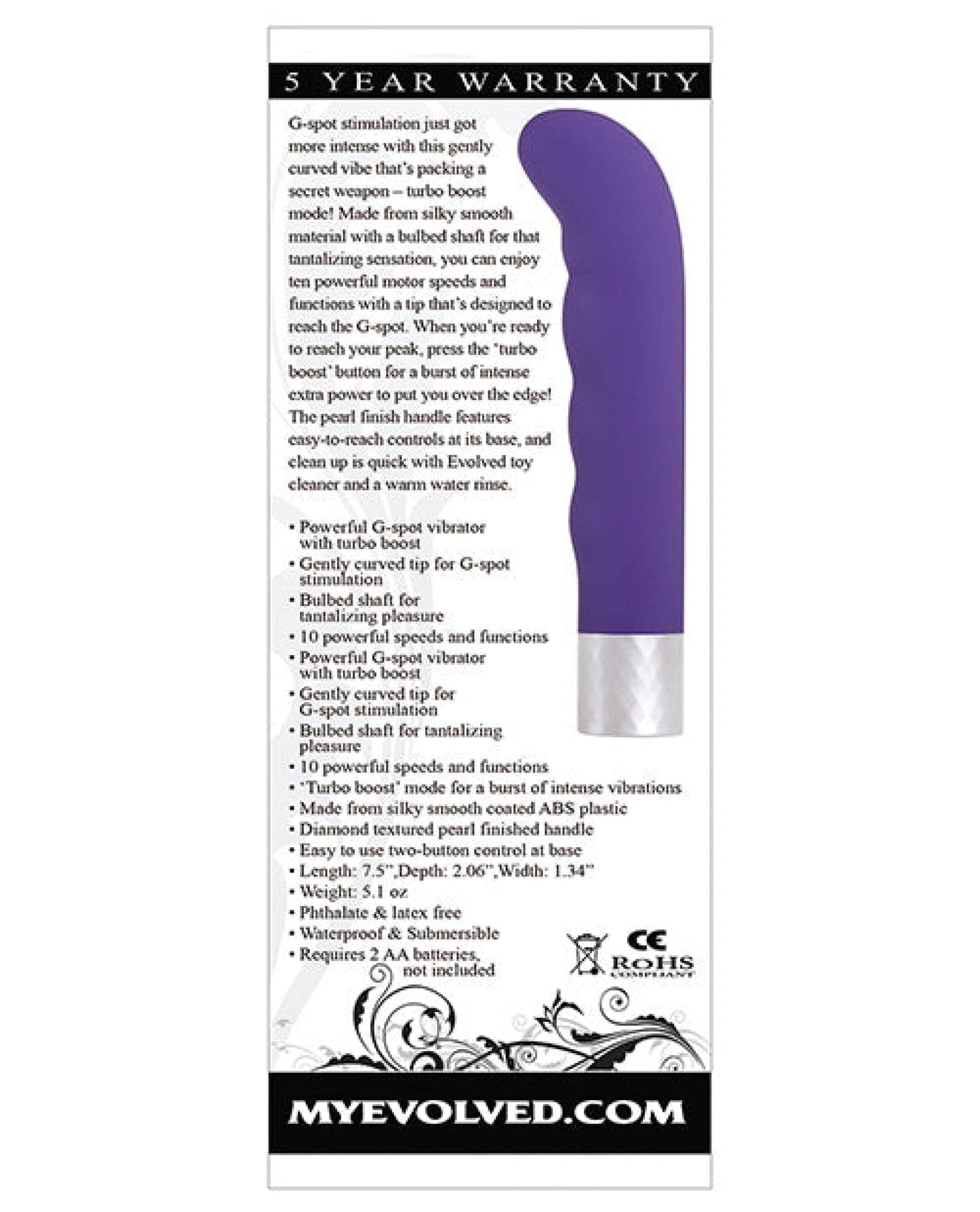 Doll Authority Vibrators Evolved Spark - Purple