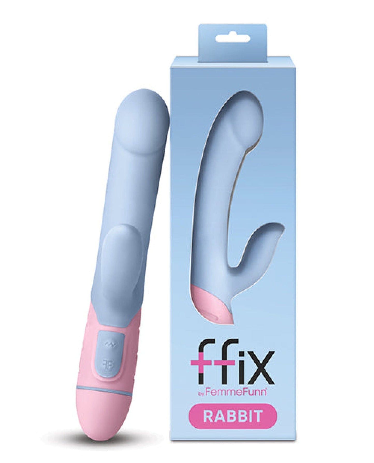 Doll Authority Vibrators Blue/pink Femme Funn Ffix Rabbit