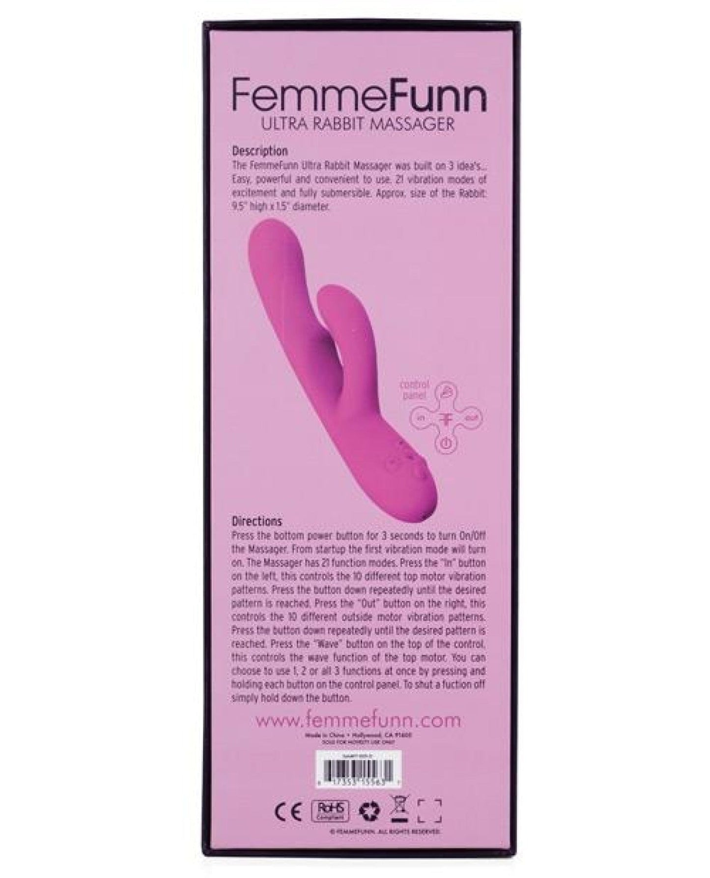 Doll Authority Vibrators Femme Funn Ultra Rabbit - Pink