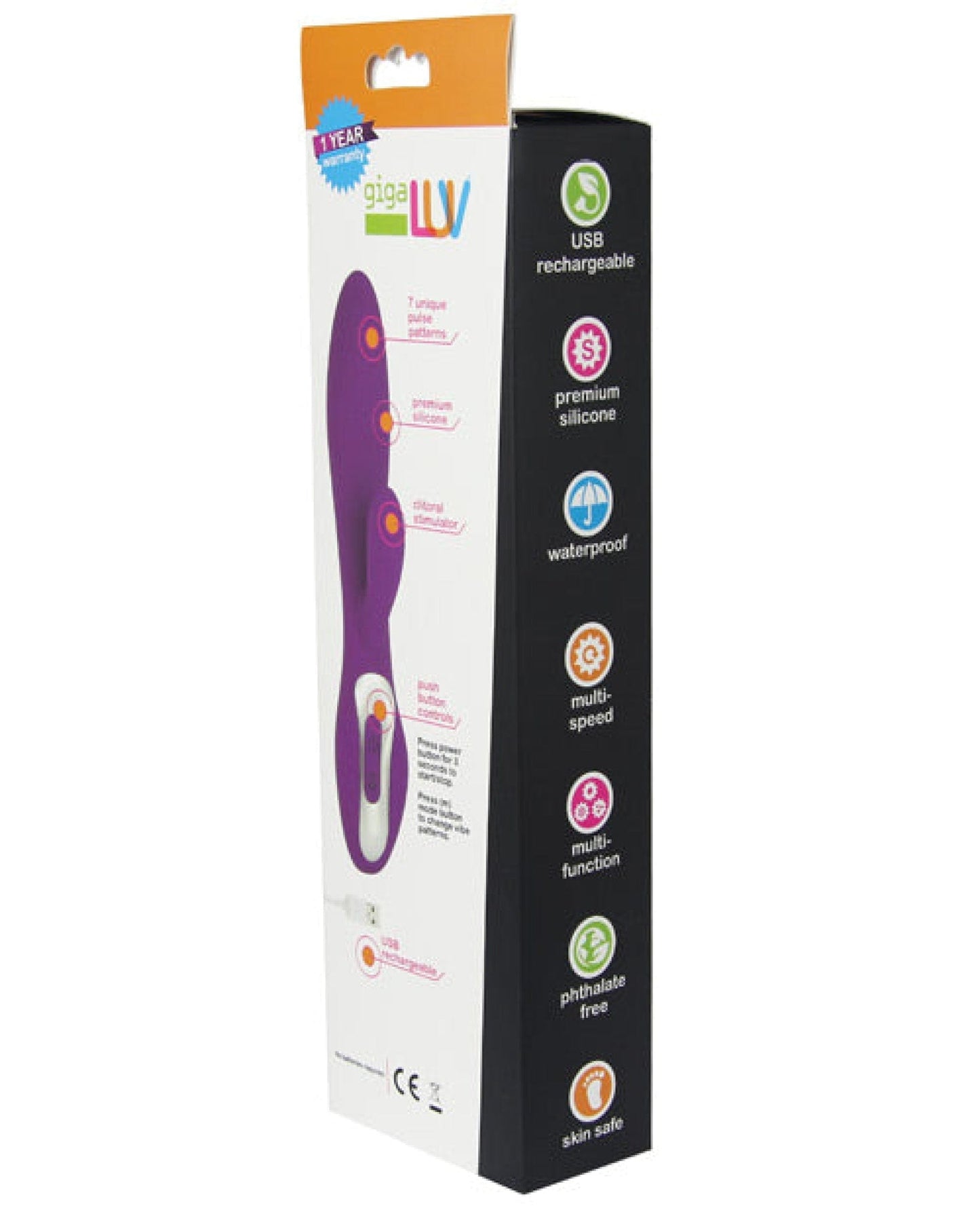 Doll Authority Vibrators Gigaluv Vega Duplex - Purple
