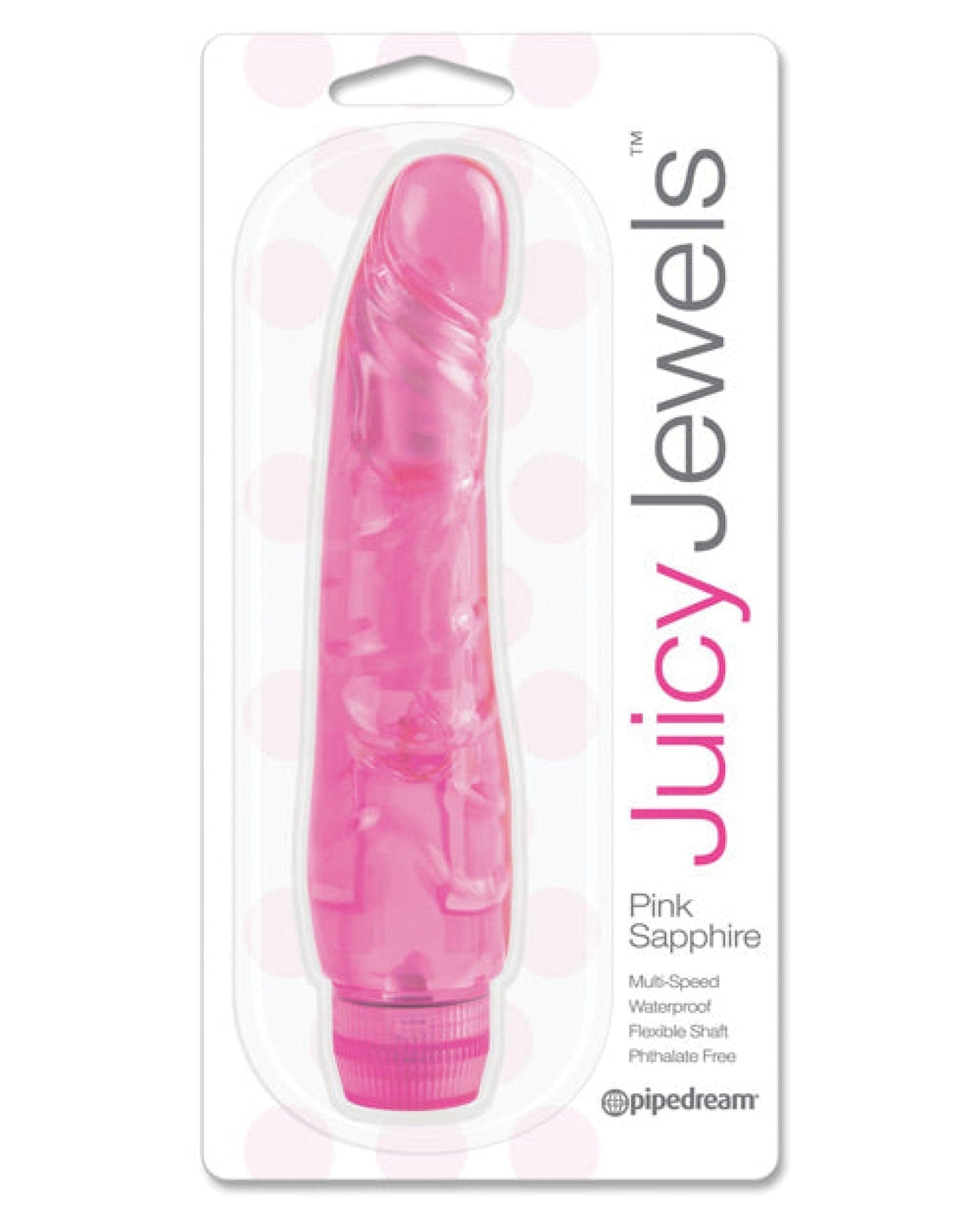 Doll Authority Vibrators Juicy Jewels Pink Sapphire Vibrator - Dark Pink
