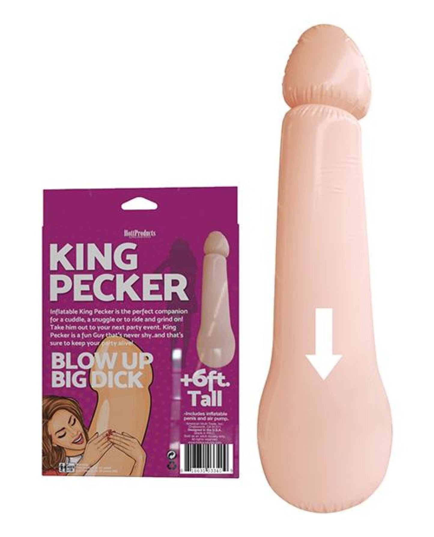 Doll Authority Vibrators King Pecker 6 Ft Giant Inflatable Penis