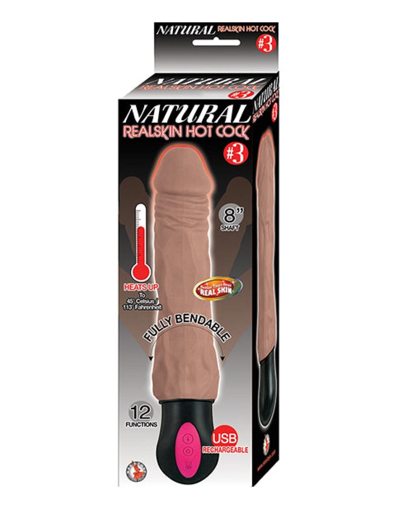 Doll Authority Vibrators Brown Natural Realskin Hot Cock #3