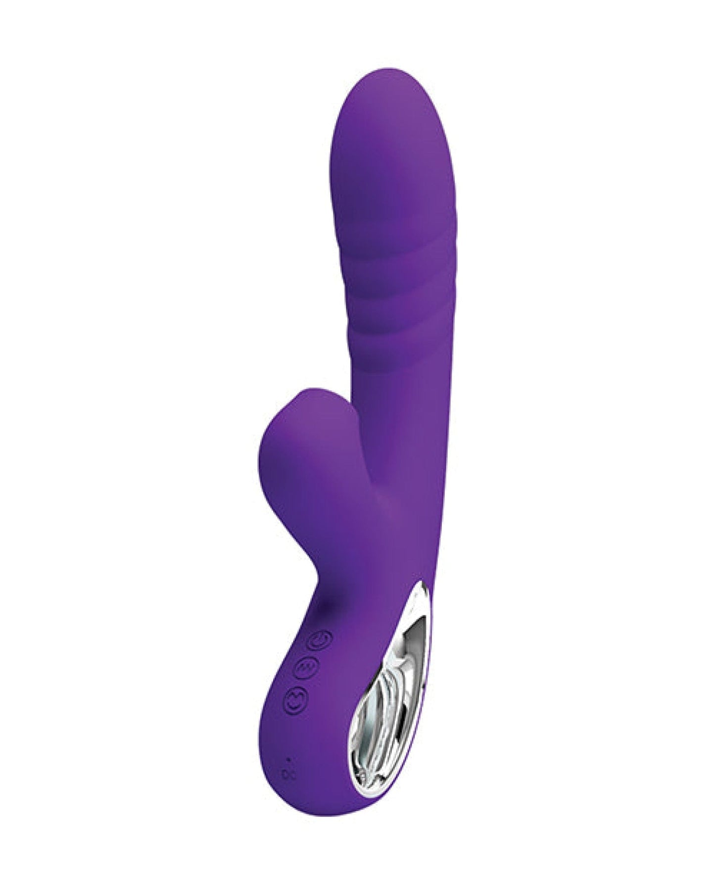 Doll Authority Vibrators Pretty Love Jersey Sucking & Vibrating Rabbit - Purple