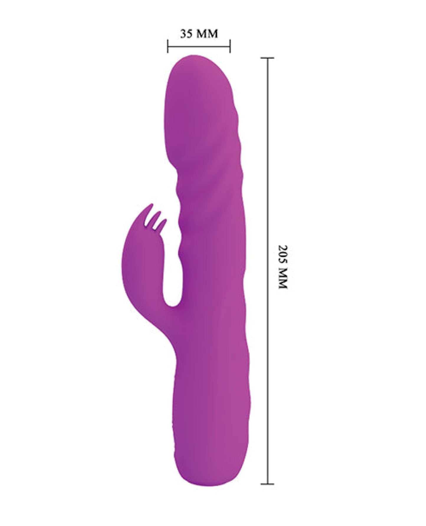Doll Authority Vibrators Pretty Love Melanie Thrusting Rabbit - Fuchsia