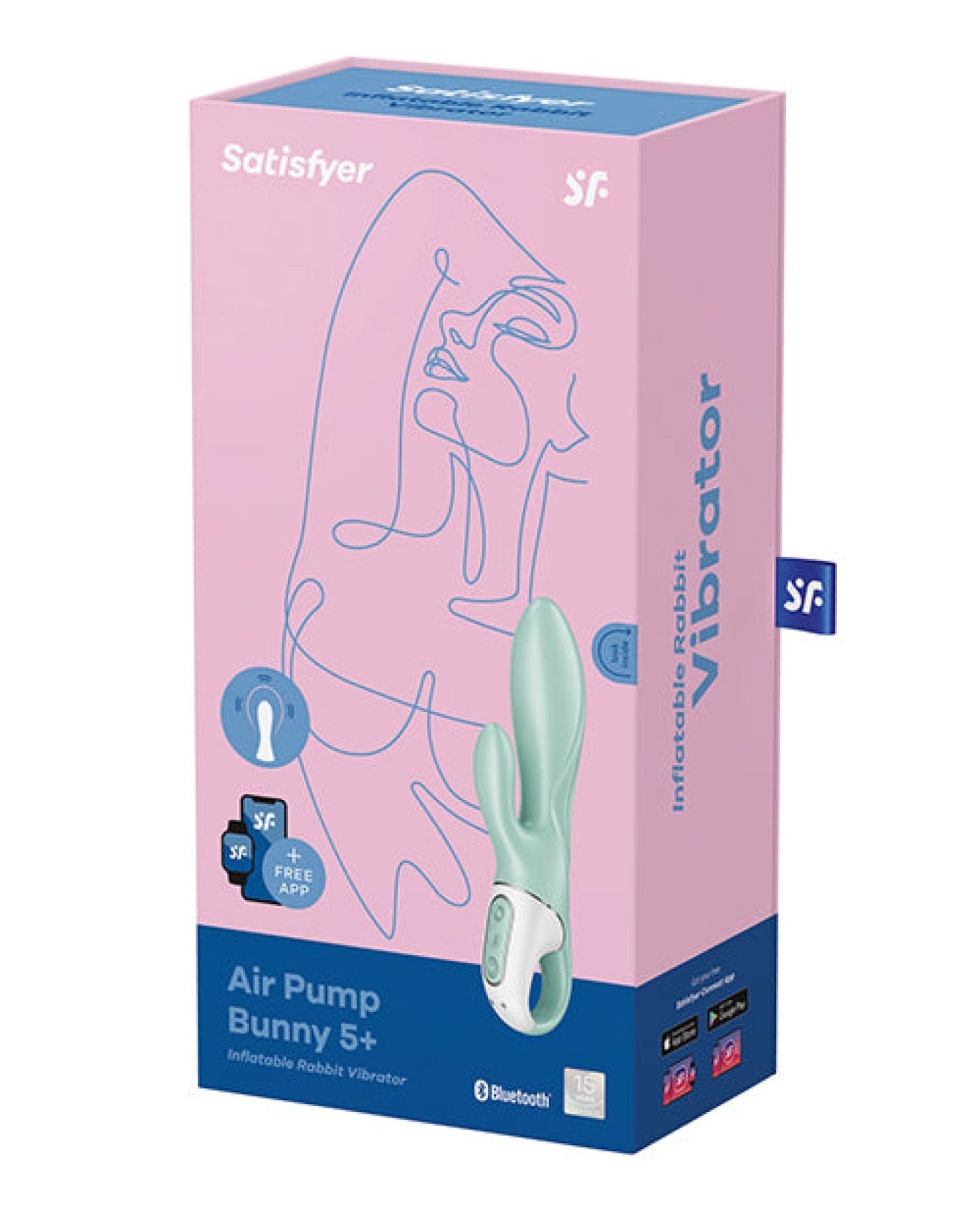 Doll Authority Vibrators Satisfyer Air Pump Bunny 5+ - Mint