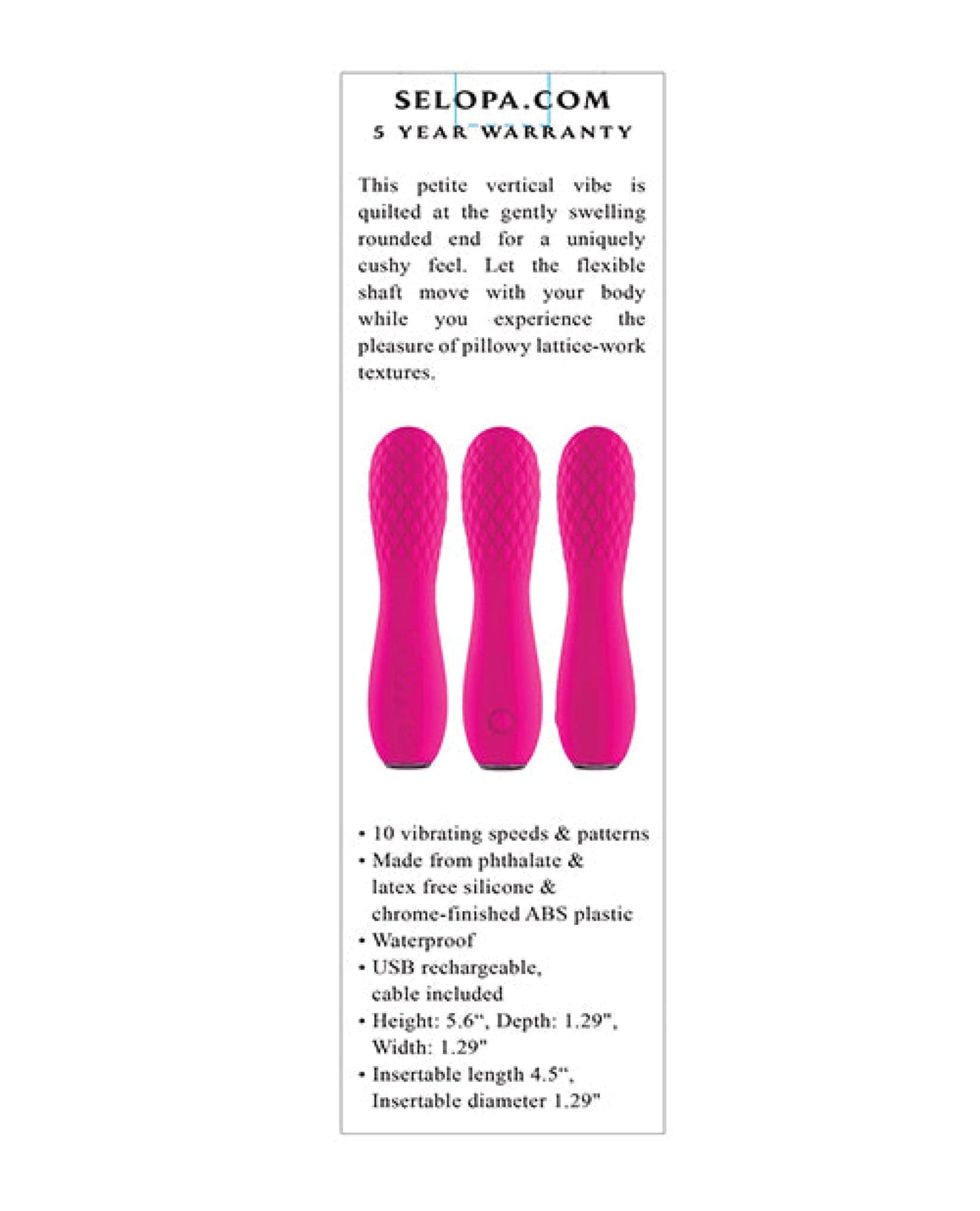 Doll Authority Vibrators Selopa Razzle Dazzle - Pink