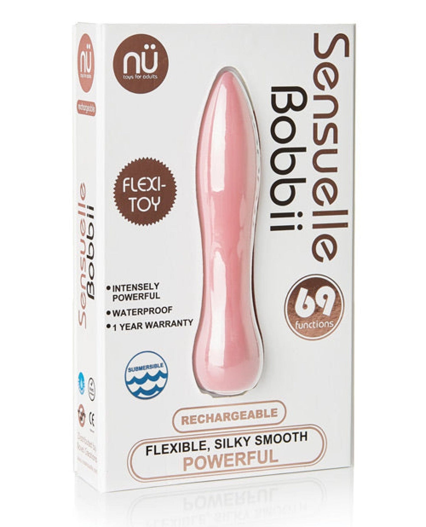 Doll Authority Vibrators Pink Sensuelle Bobbii Flexible Vibe - 69 Function