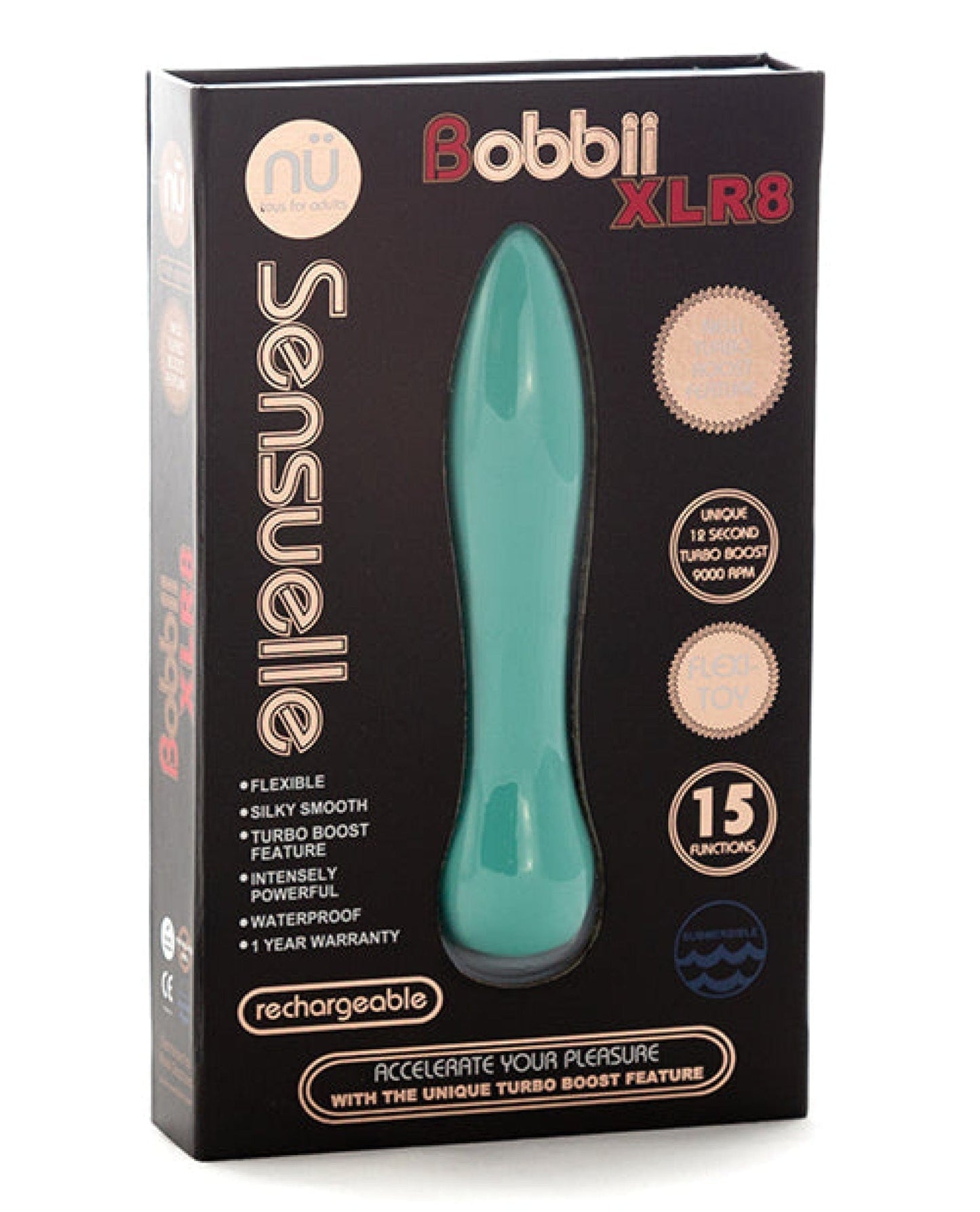 Doll Authority Vibrators Electric Blue Sensuelle Bobbii Flexible Vibe Xlr8 Turbo Boost