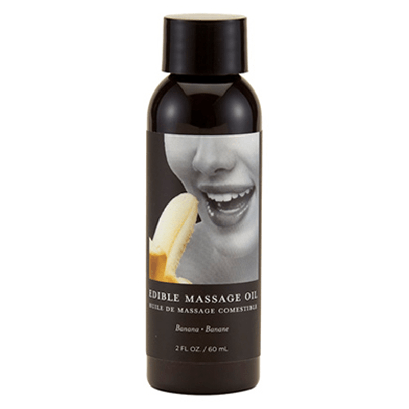 Earthly Body Lubes Edible Massage Oil Banana 2 fl oz / 60 ml