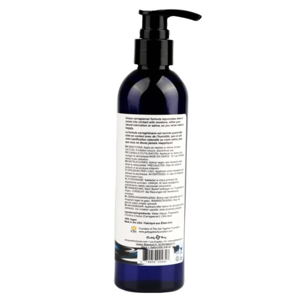 Earthly Body Lubes Waterslide Personal Moisturizer 8 fl oz / 237 ml