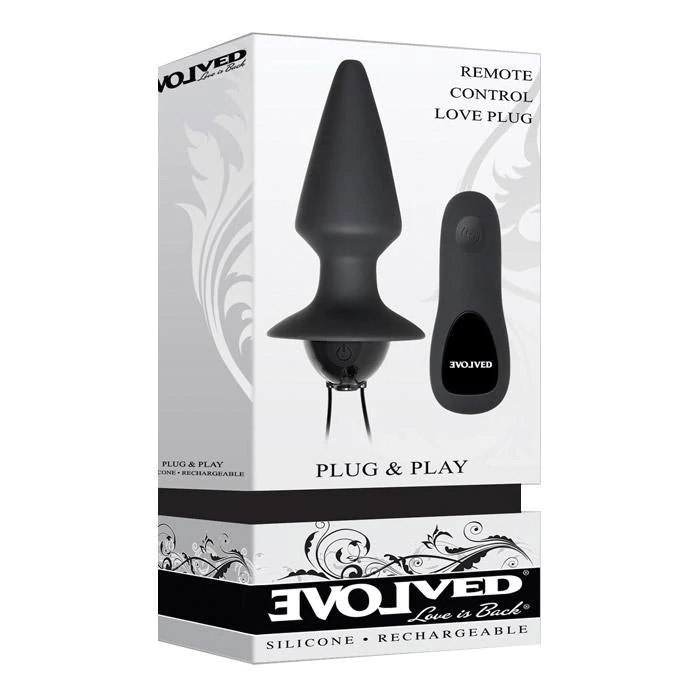 Evolved Other Plug & Play Butt Plug Vibrator With Remote Control