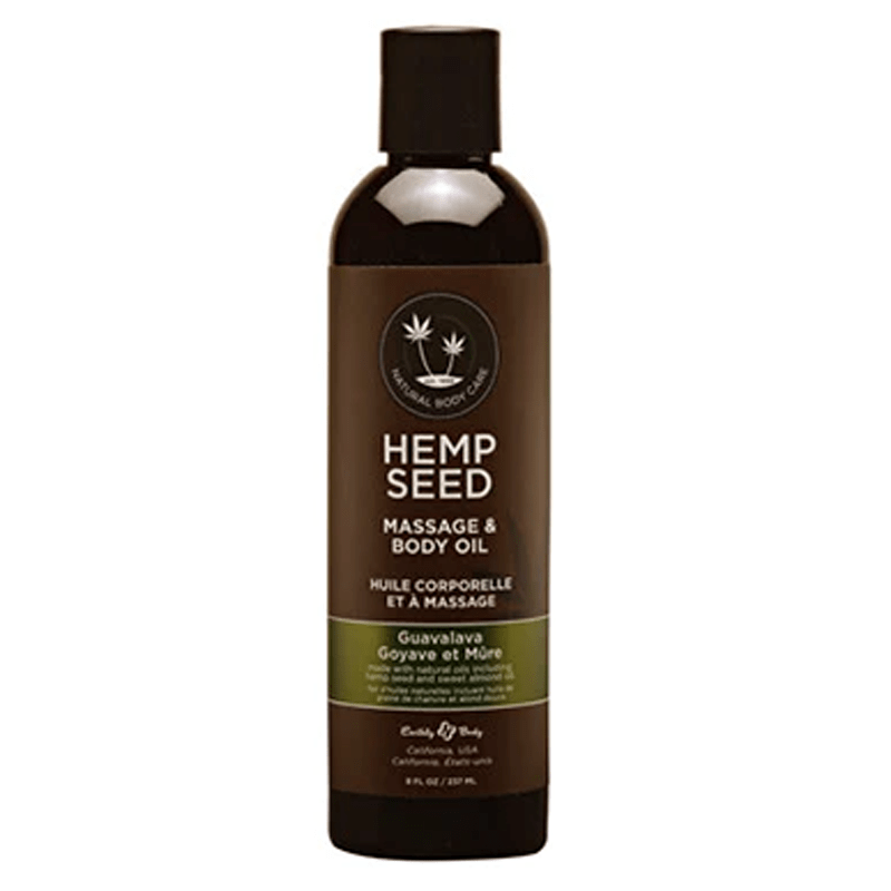 HEMP SEED Lubes Massage Oil Guavalava 8 fl oz / 237 ml