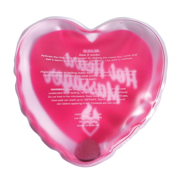 Jelique Lubes HOT HEART MASSAGER - Reusable Warming Massager