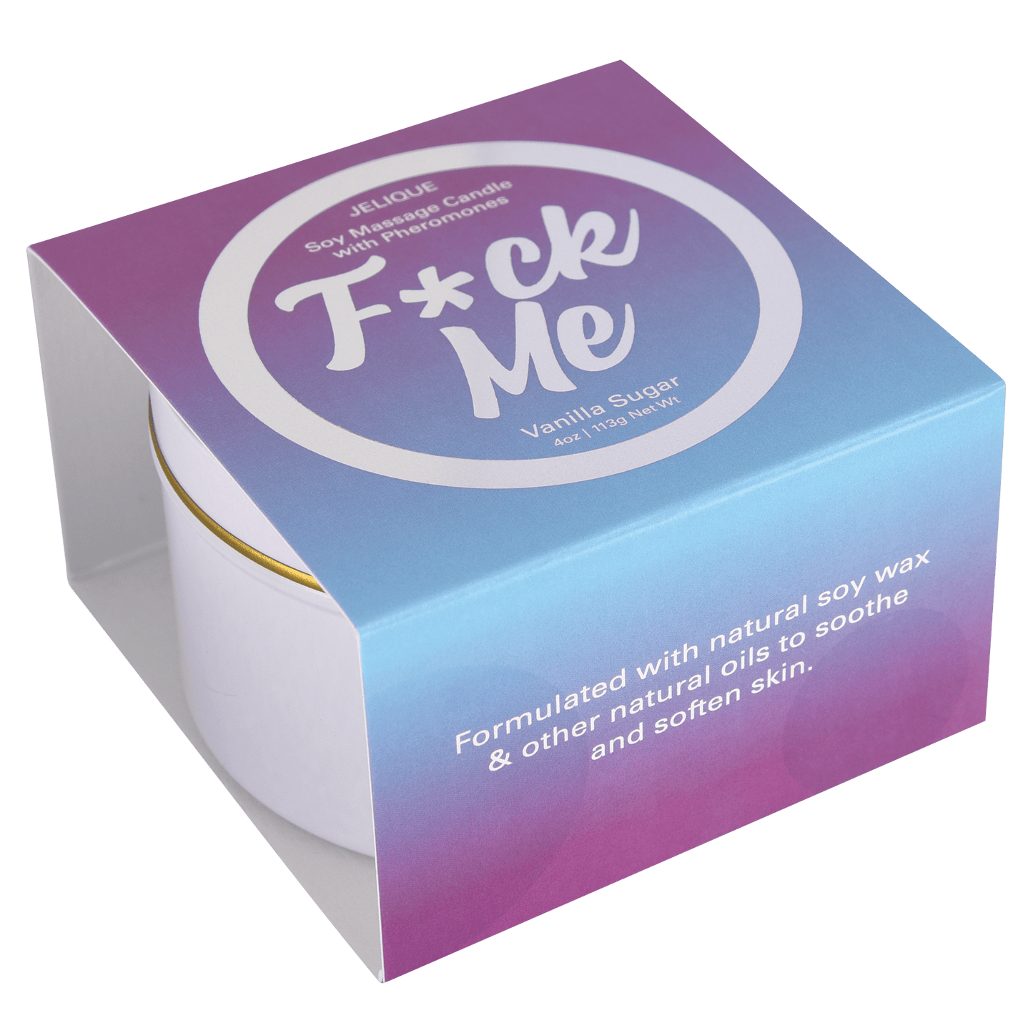 Jelique Lubes MOOD CANDLES Pheromone Soy Massage Candles Vanilla Sugar 4oz | 113g