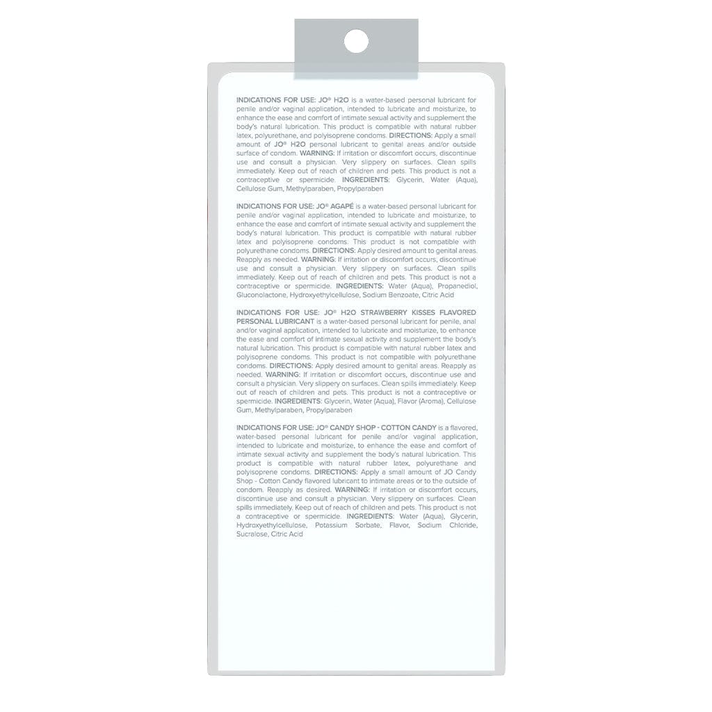 JO Lubricants Lubes Four Play - Lubricant Variety Pack