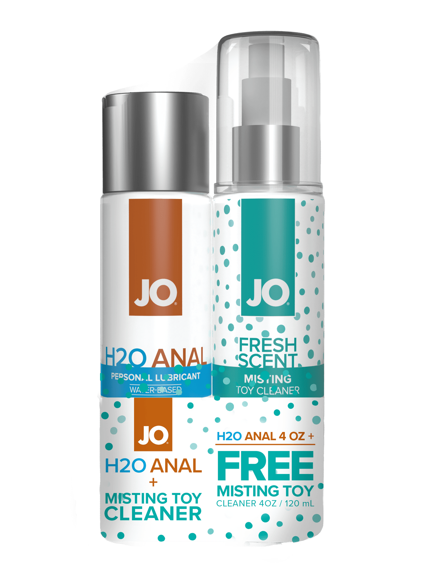 JO Lubricants Lubes JO H2O Anal Original Lubricant 4oz + GWP JO Misting Toy Cleaner 4oz
