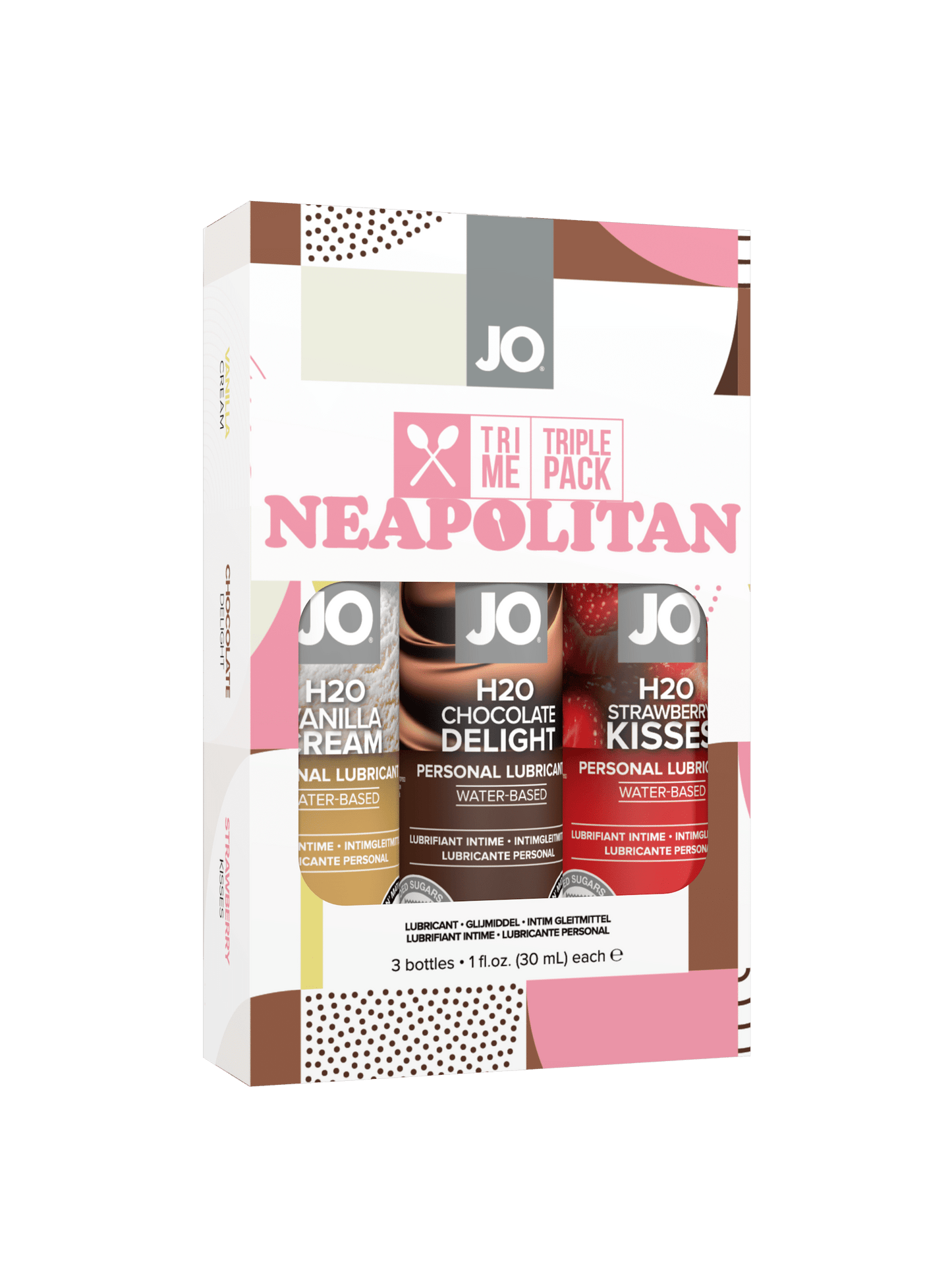 JO Lubricants Lubes JO Tri-Me Triple Pack - Neapolitan