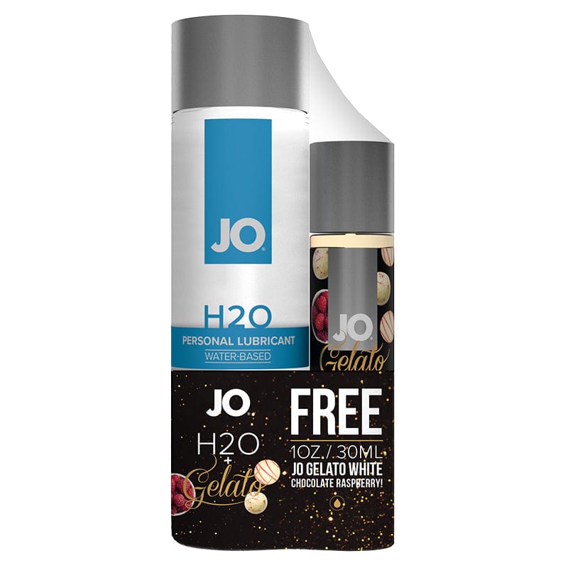 JO Lubricants Other 4.oz JO H20 4oz + JO Gelato White Chocolate Raspberry 1oz LIMITED EDITION Set