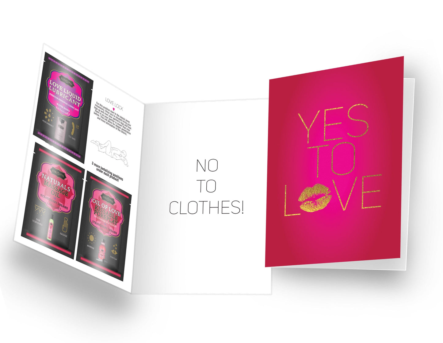 Kama Sutra Accessories / Miscellaneous Naughty Notes Yes To Love...No To Clothes!