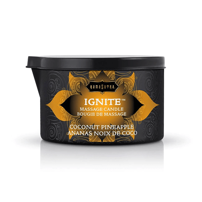 Kama Sutra Lubes Ignite Massage Oil Candle Coconut Pineapple