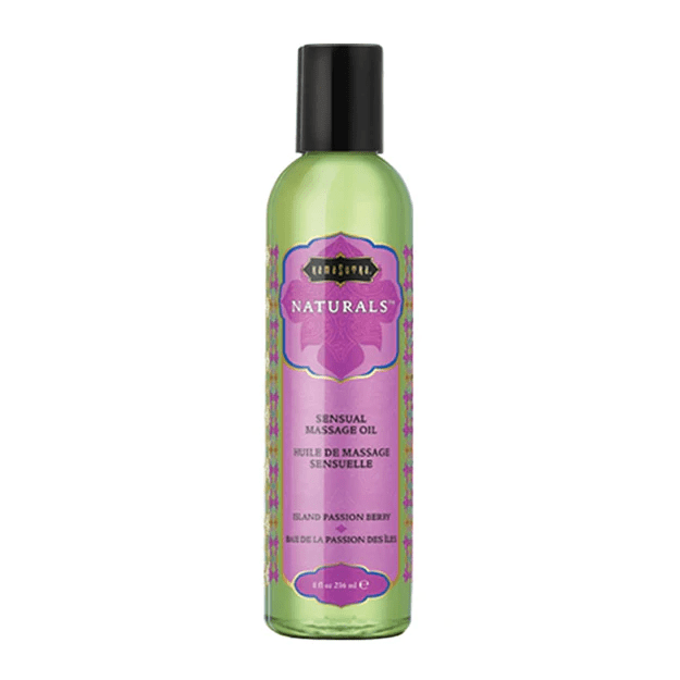 Kama Sutra Lubes Naturals Massage Oil Island Passion Berry (8oz)