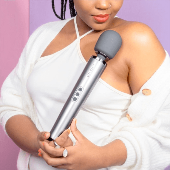 LE Wand Vibrators Rechargeable Vibrating Massager - Gray