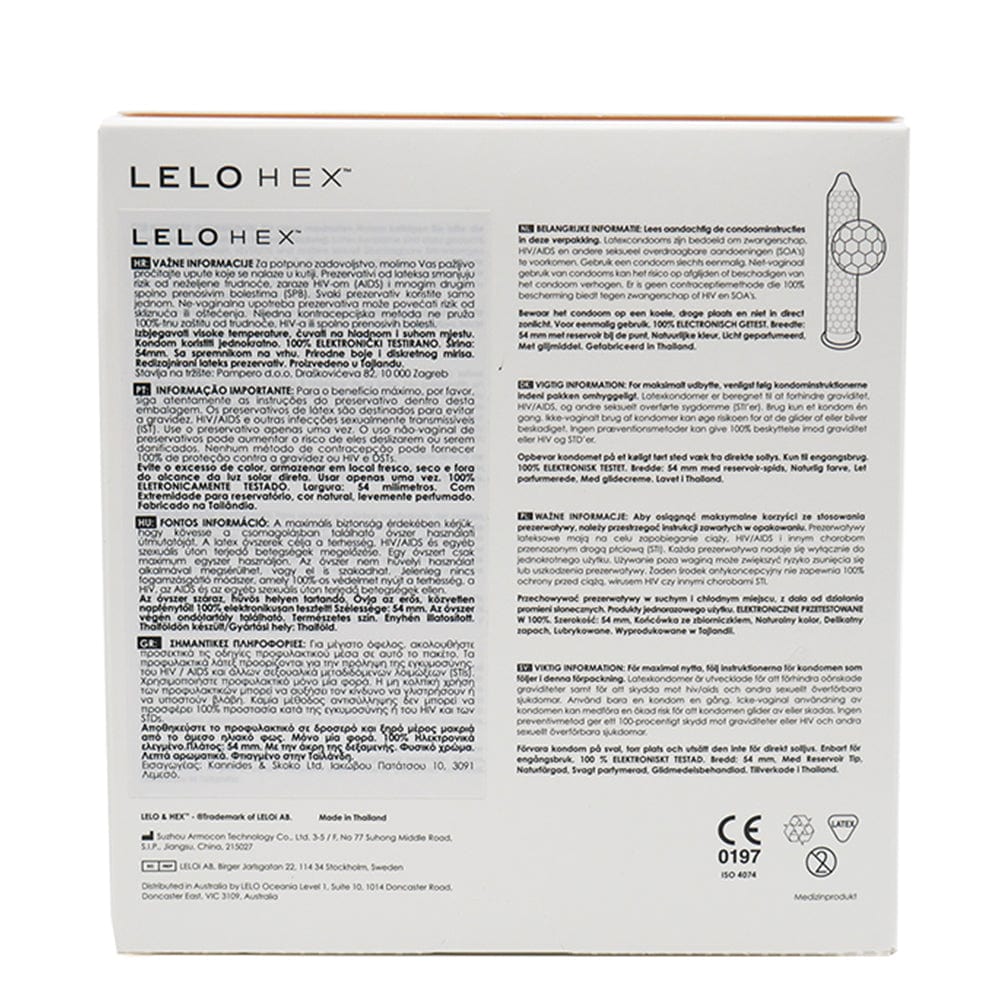 Lelo Accessories / Miscellaneous HEX Original Condoms, 36 Pack